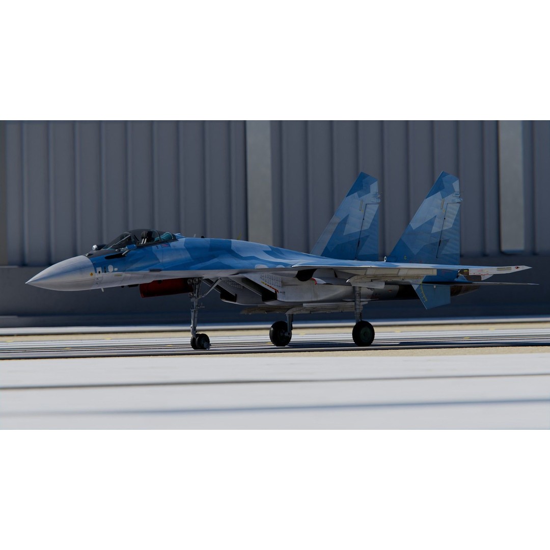 Sukhoi Su-35 3D Model – High Poly Military Aircraft, PBR Textures - View 3