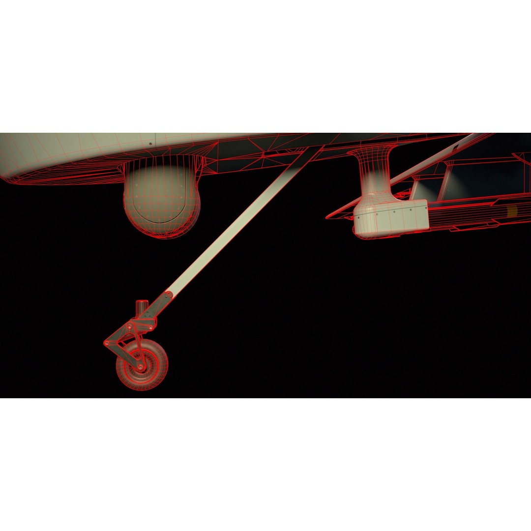 UAV MQ-1C Gray Eagle 3D Model – Low Poly PBR Game Asset, FBX, OBJ - View 20
