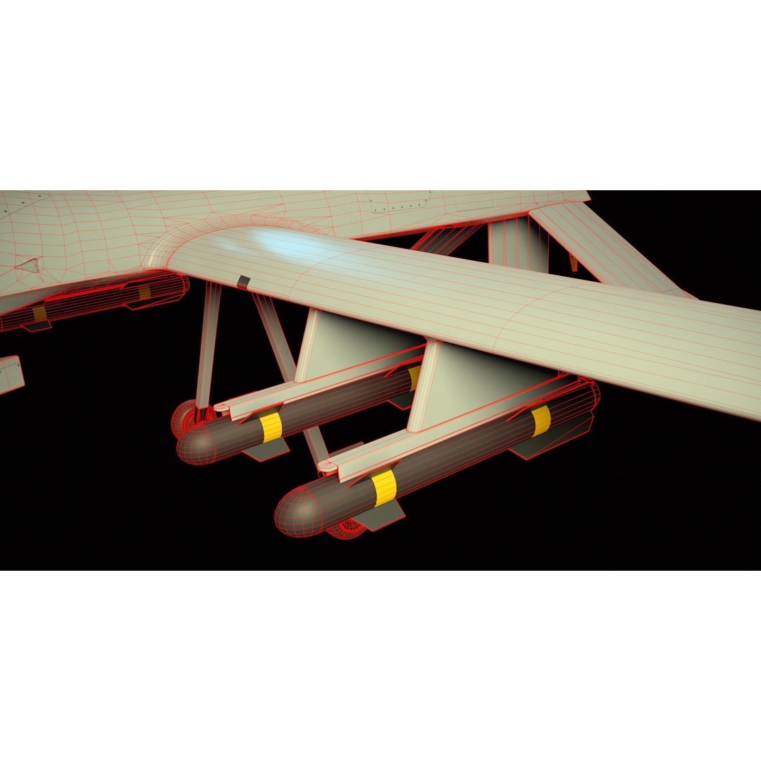UAV MQ-1C Gray Eagle 3D Model – Low Poly PBR Game Asset, FBX, OBJ - View 21