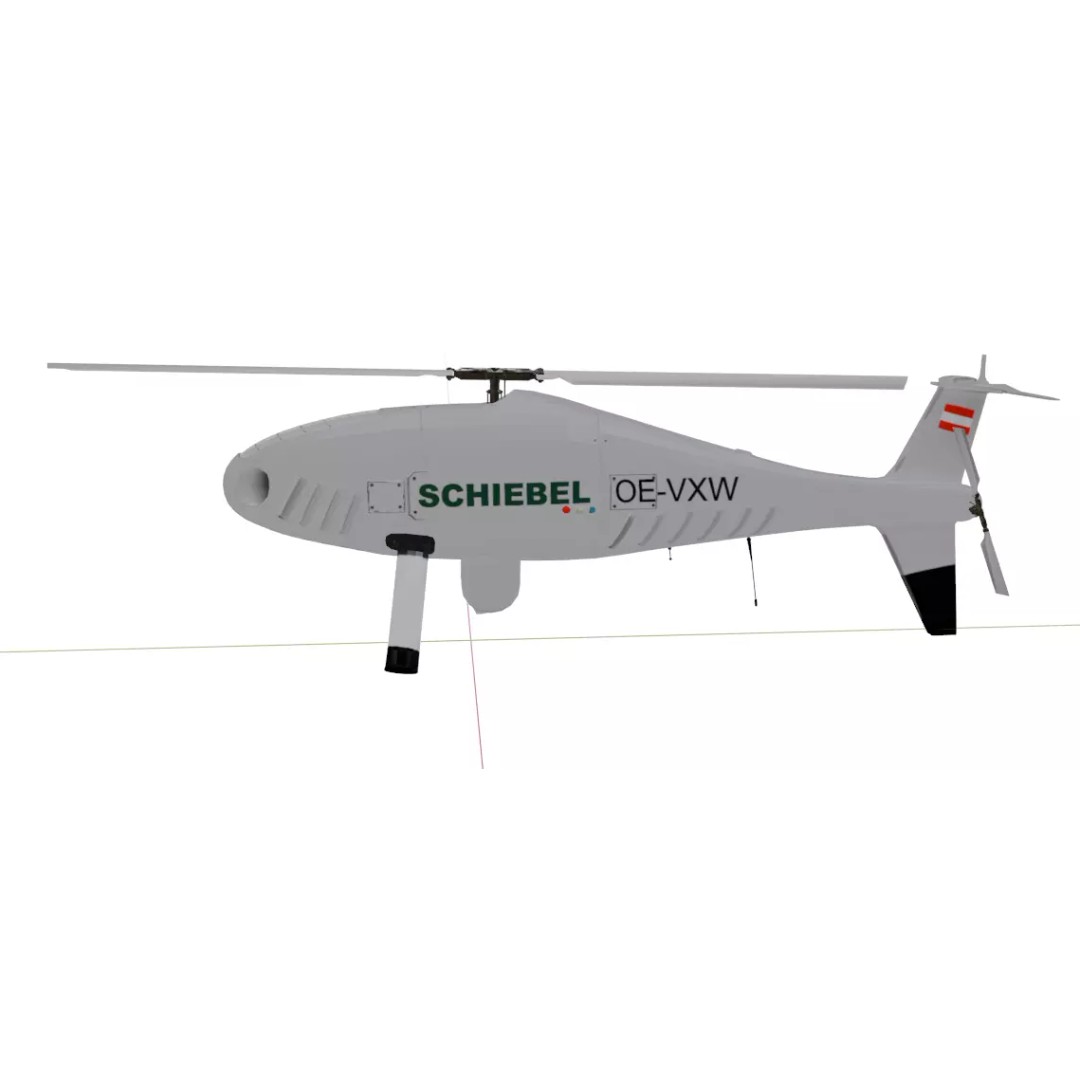 Schiebel Camcopter S-100 3D Model – Low Poly UAV with PBR Textures, FBX - View 12