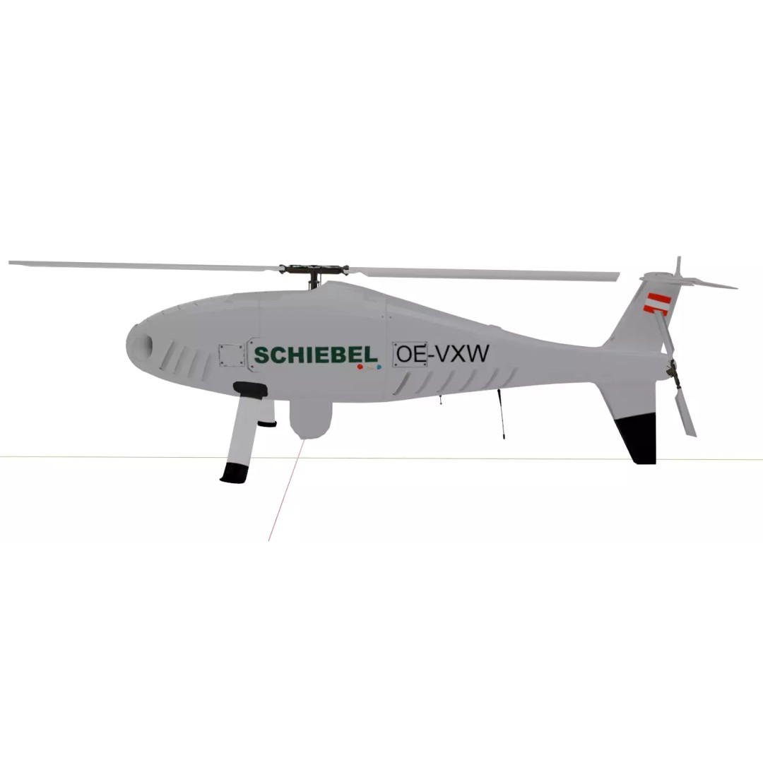 Schiebel Camcopter S-100 3D Model – Low Poly UAV with PBR Textures, FBX - View 16