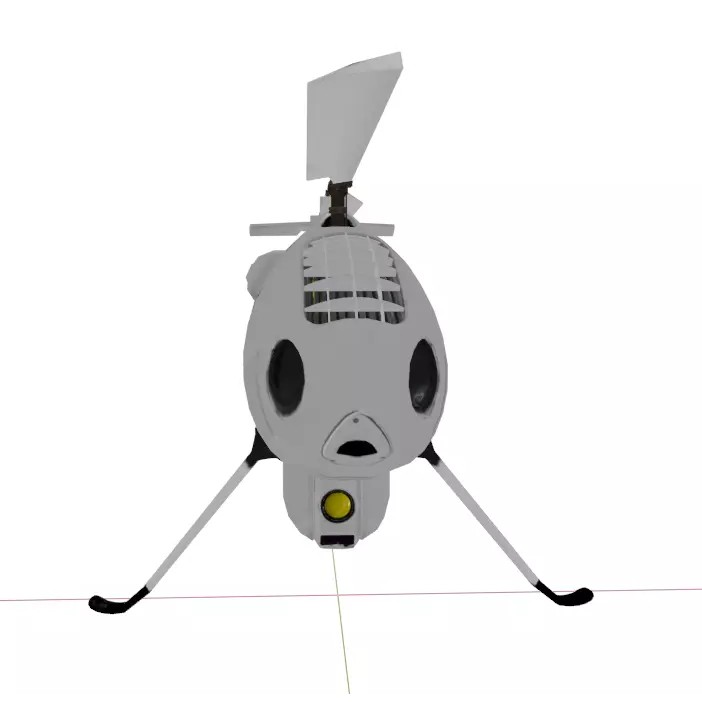 Schiebel Camcopter S-100 3D Model – Low Poly UAV with PBR Textures, FBX - View 20