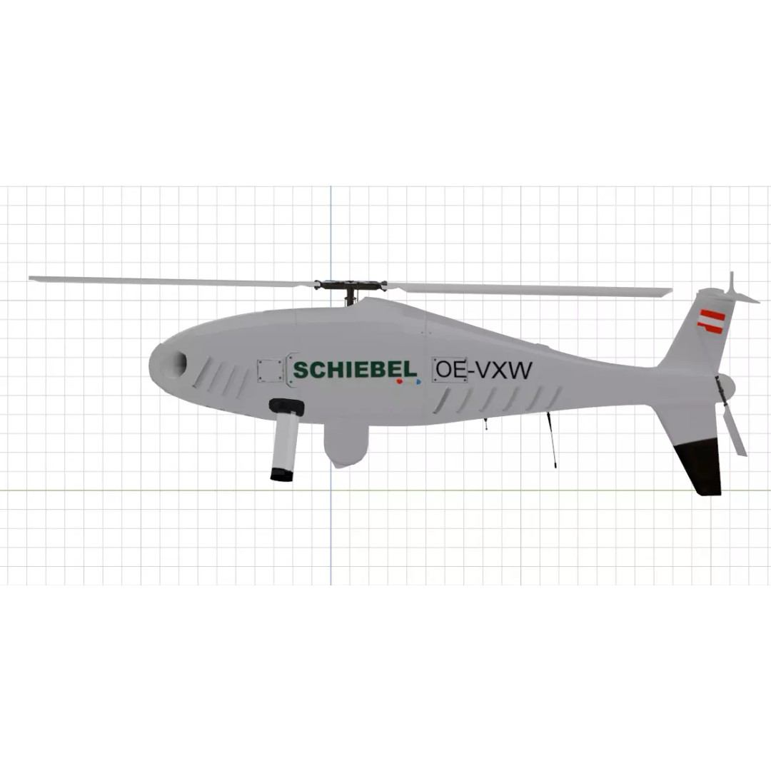 Schiebel Camcopter S-100 3D Model – Low Poly UAV with PBR Textures, FBX - View 35