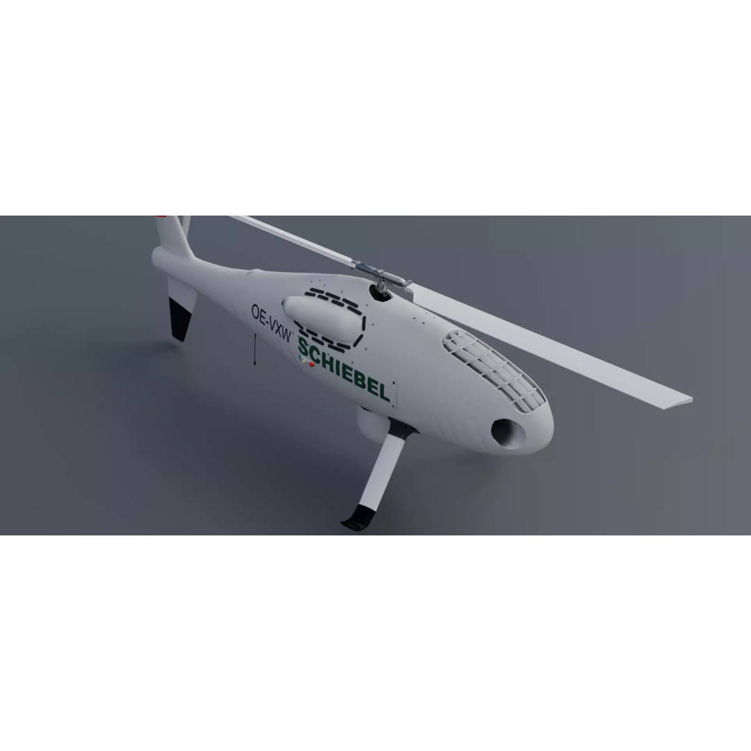 Schiebel Camcopter S-100 3D Model – Low Poly UAV with PBR Textures, FBX - View 5