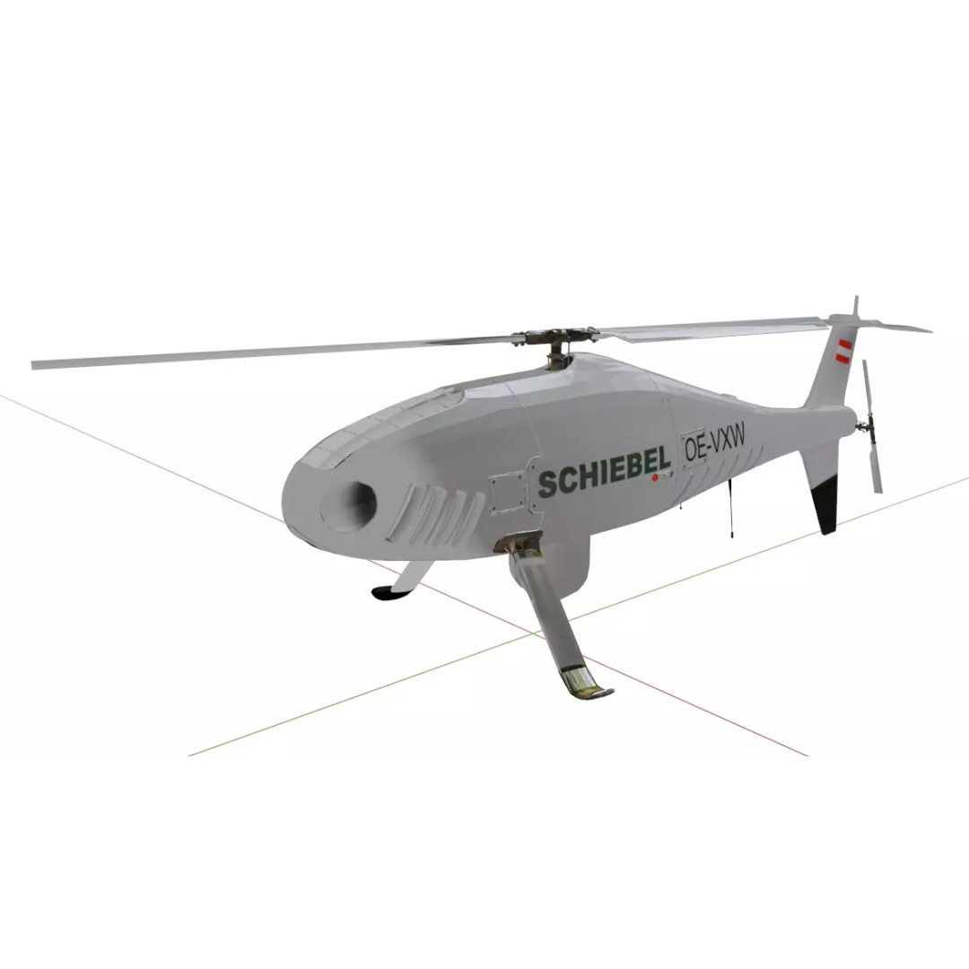 Schiebel Camcopter S-100 3D Model – Low Poly UAV with PBR Textures, FBX - View 8