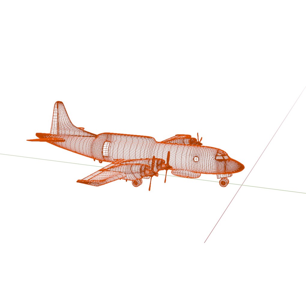 Lockheed EP-3E Aries II 3D Model – Low Poly Game Asset, FBX, OBJ - View 16