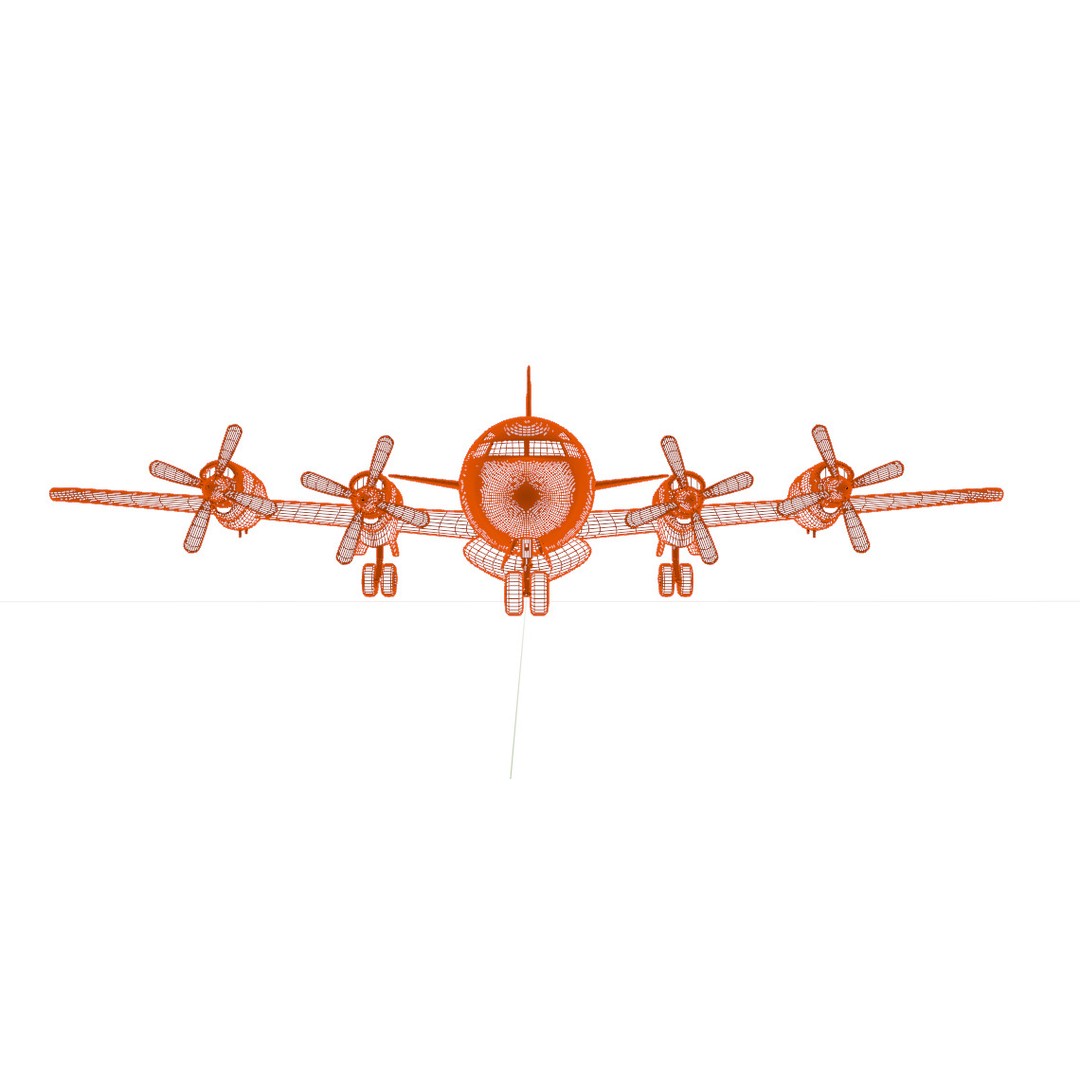 Lockheed EP-3E Aries II 3D Model – Low Poly Game Asset, FBX, OBJ - View 20