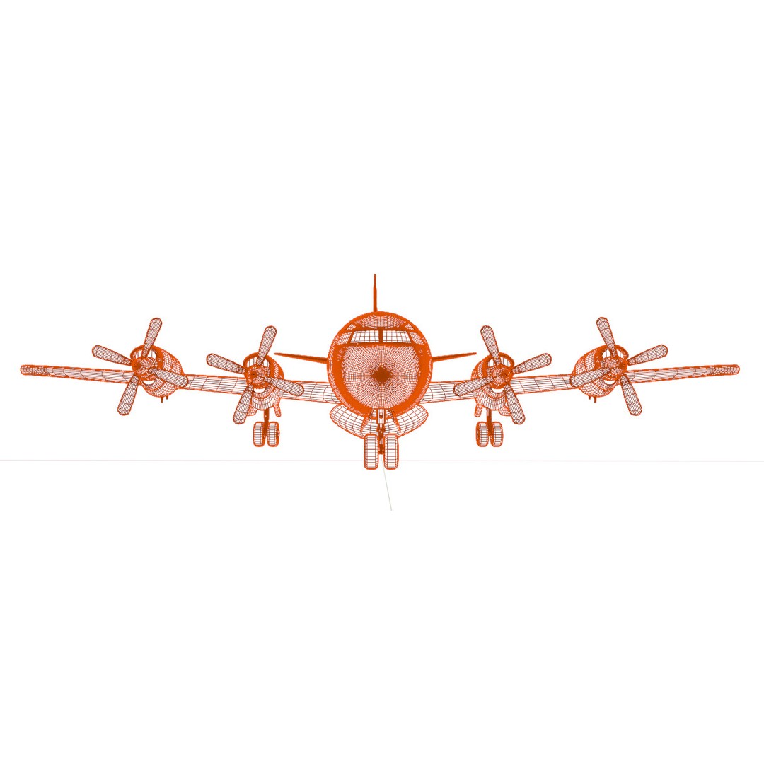 Lockheed EP-3E Aries II 3D Model – Low Poly Game Asset, FBX, OBJ - View 30