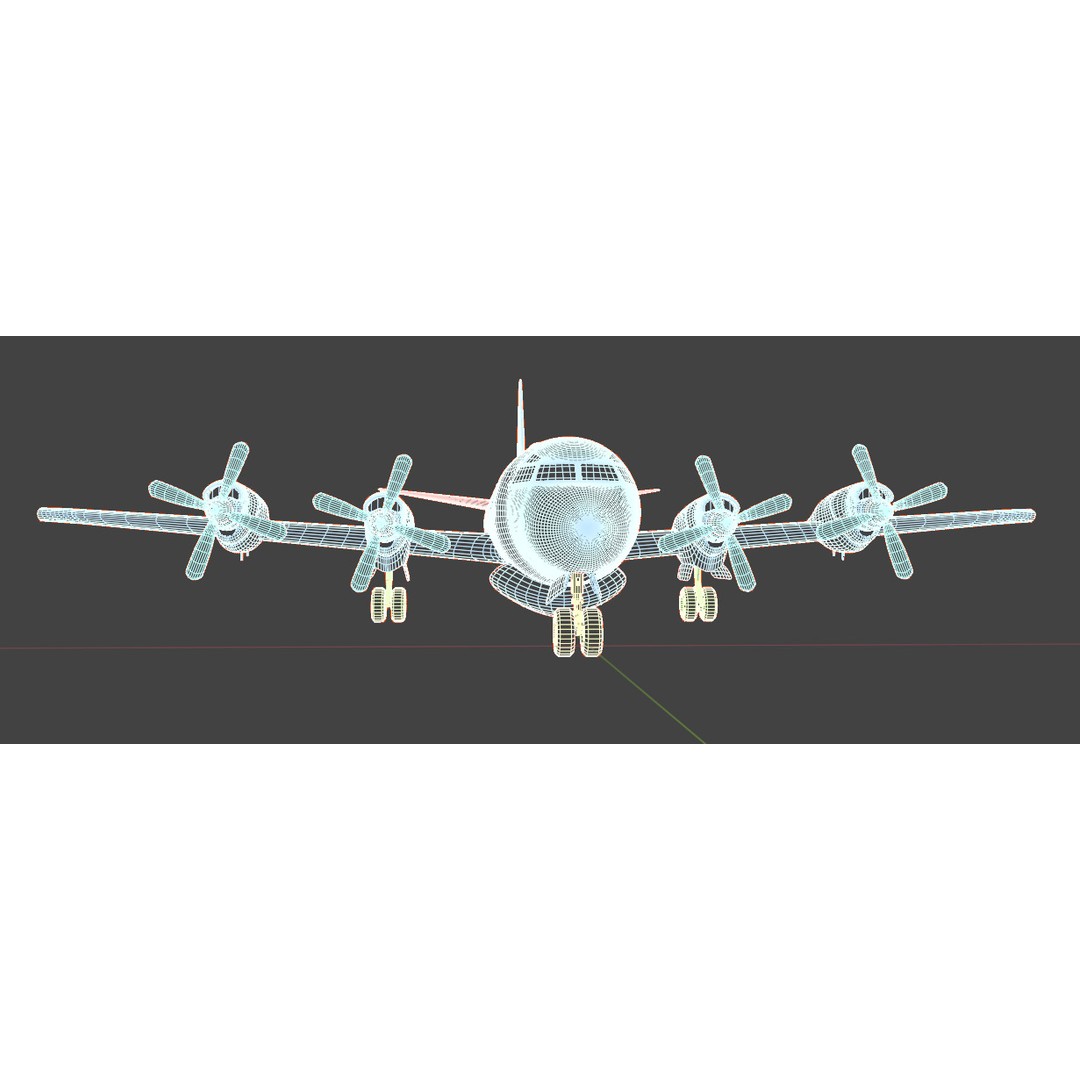 Lockheed EP-3E Aries II 3D Model – Low Poly Game Asset, FBX, OBJ - View 39