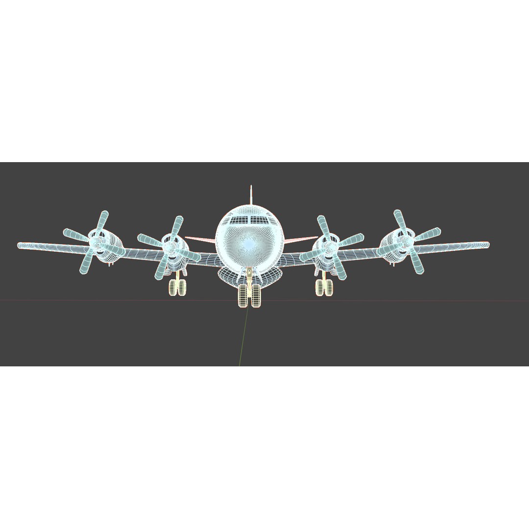 Lockheed EP-3E Aries II 3D Model – Low Poly Game Asset, FBX, OBJ - View 41