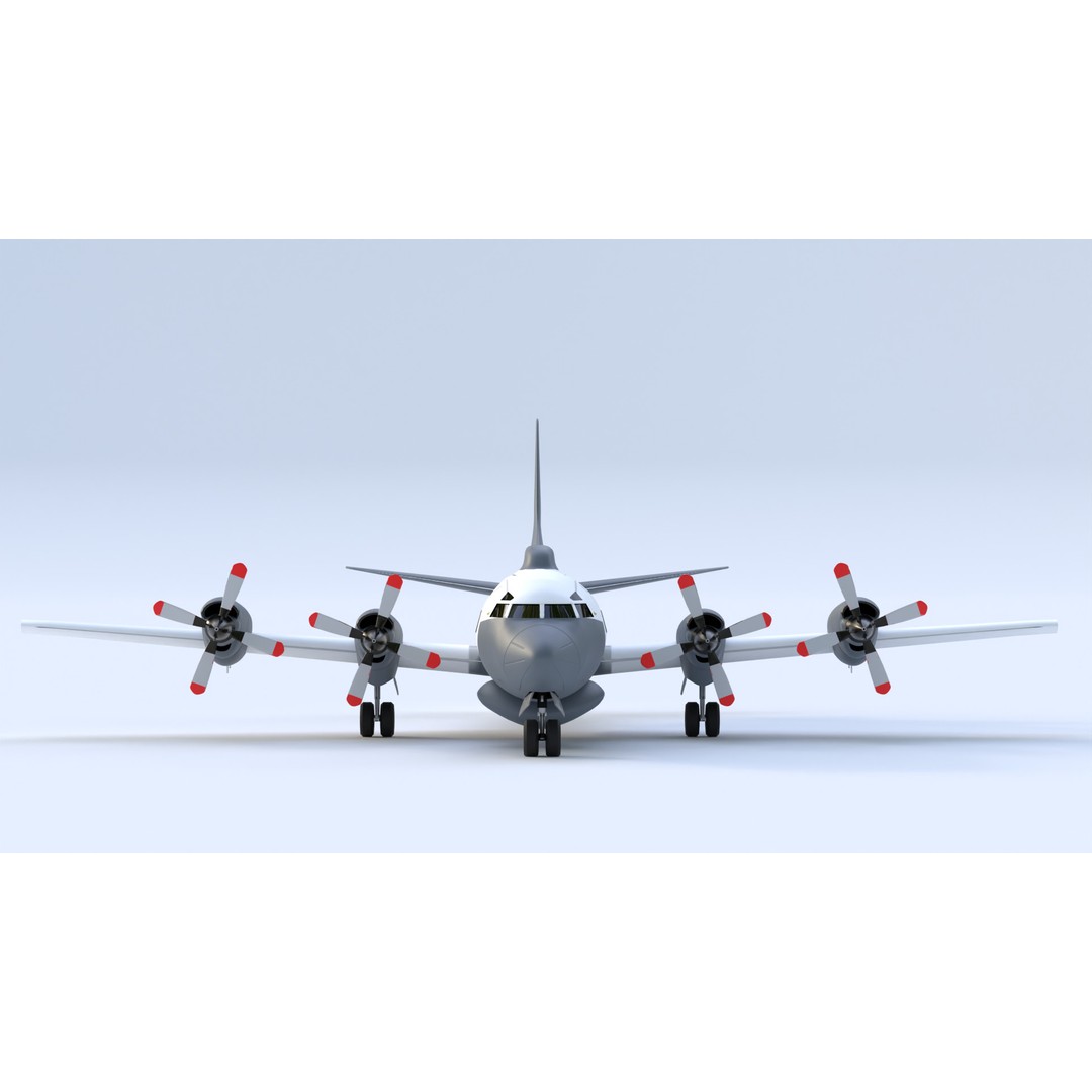 Lockheed EP-3E Aries II 3D Model – Low Poly Game Asset, FBX, OBJ - View 5