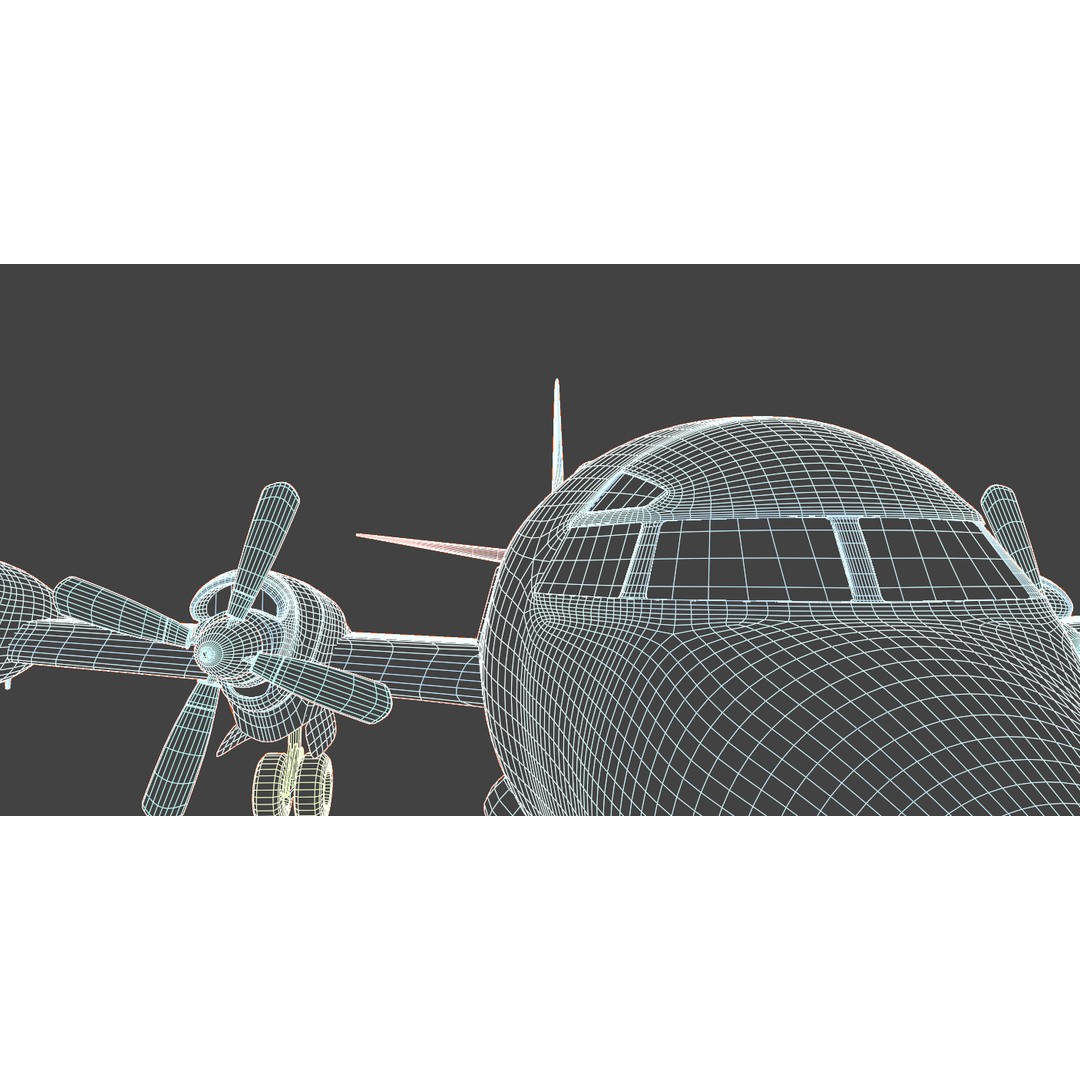 Lockheed EP-3E Aries II 3D Model – Low Poly Game Asset, FBX, OBJ - View 50