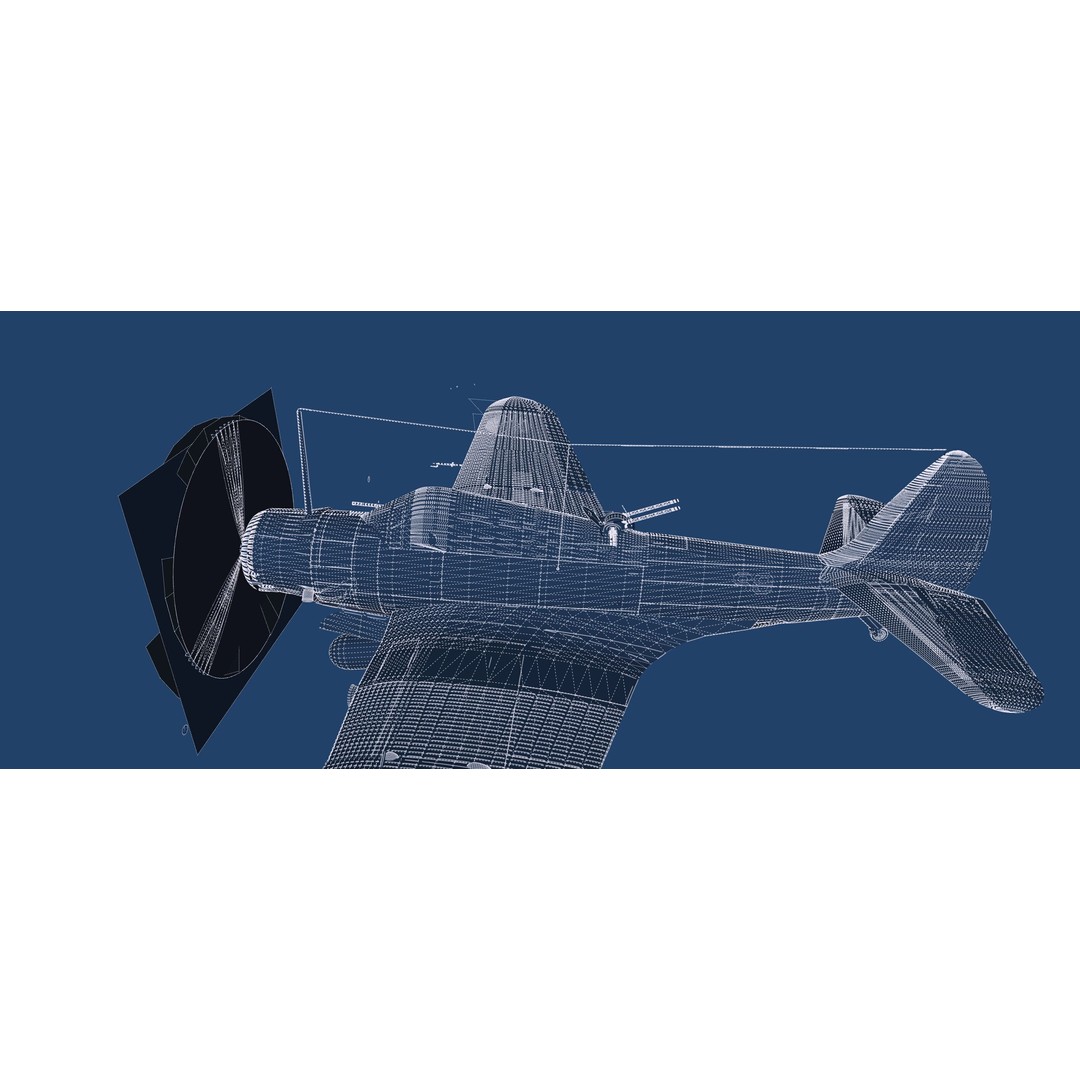Douglas SBD Dauntless 3D Model – Textured Aircraft for Lumion