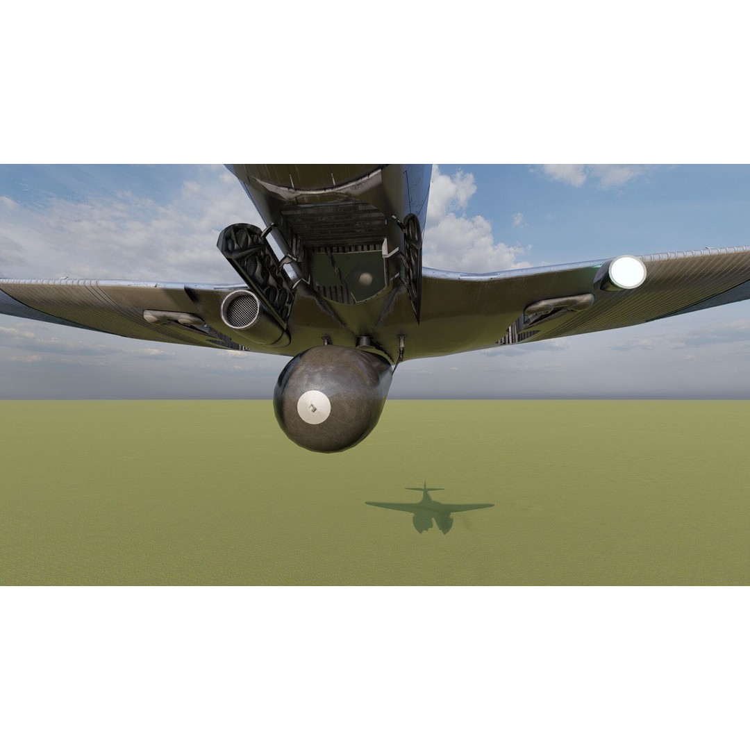 Douglas SBD Dauntless 3D Model – Textured Aircraft for Lumion - View 15