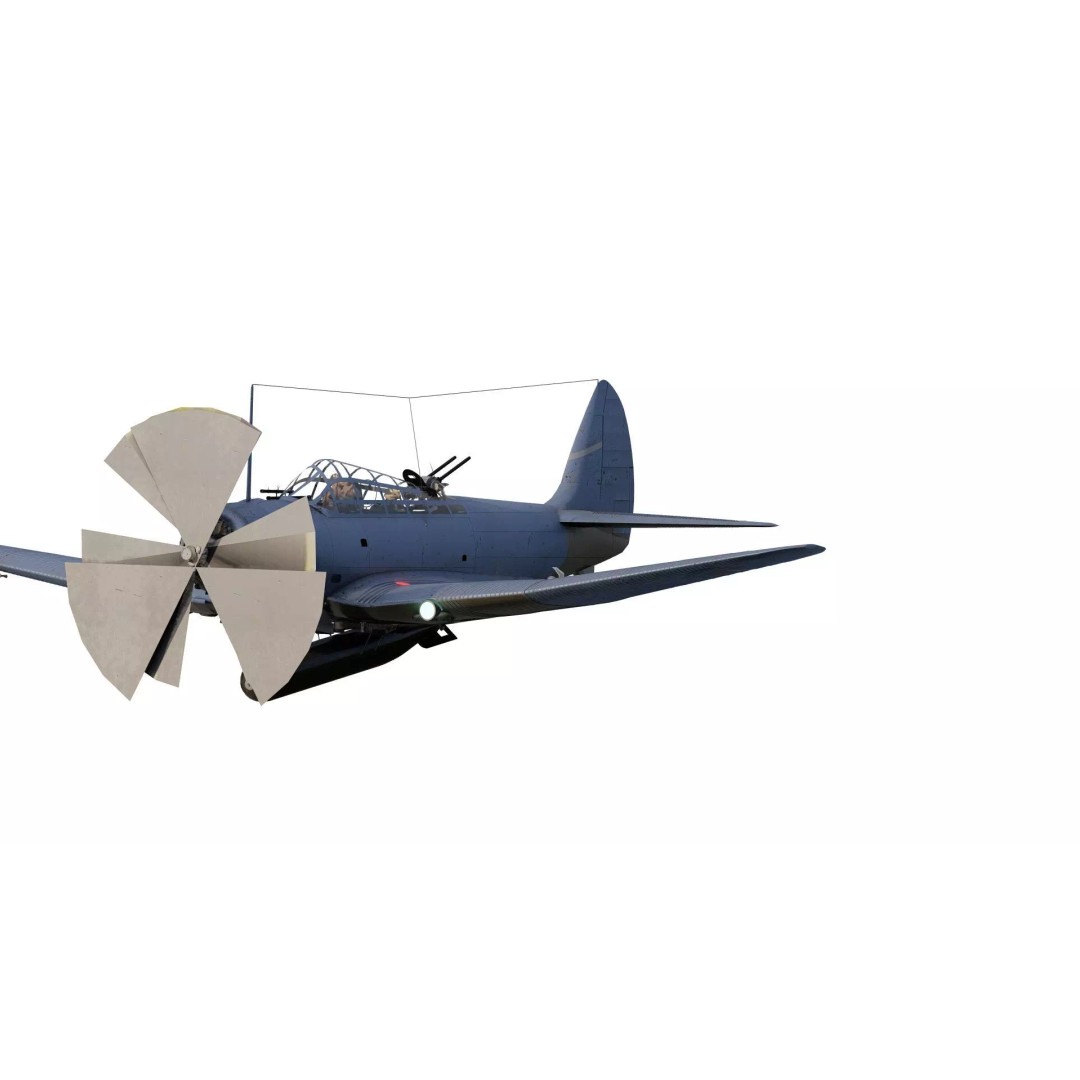 Douglas SBD Dauntless 3D Model – Textured Aircraft for Lumion - View 2