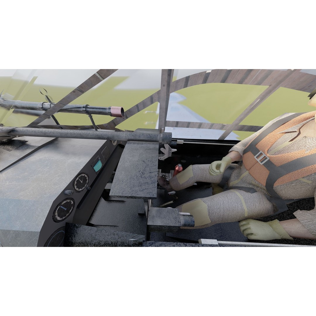 Douglas SBD Dauntless 3D Model – Textured Aircraft for Lumion - View 26