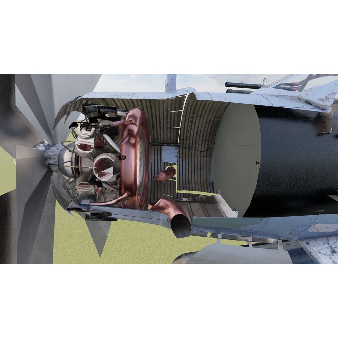 Douglas SBD Dauntless 3D Model – Textured Aircraft for Lumion - View 28
