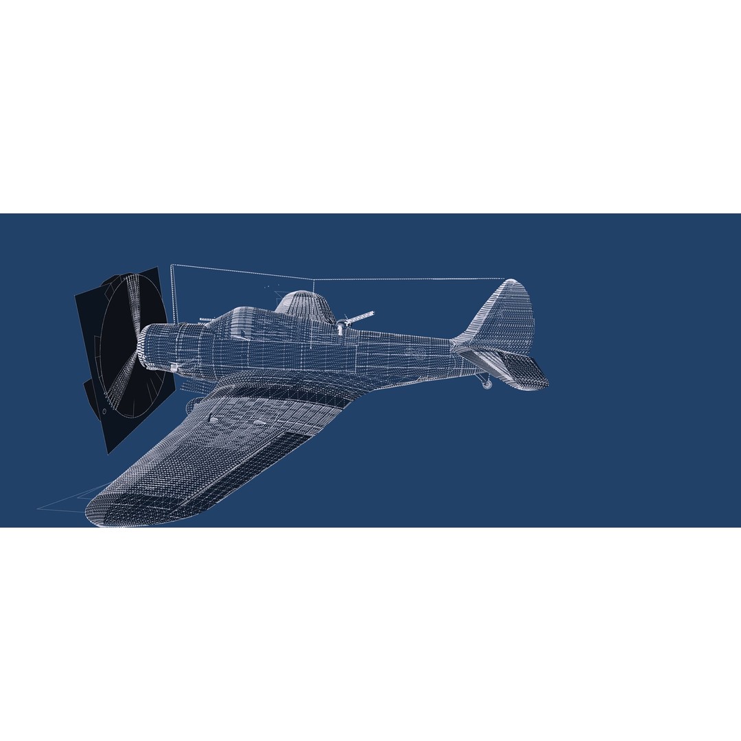 Douglas SBD Dauntless 3D Model – Textured Aircraft for Lumion - View 44