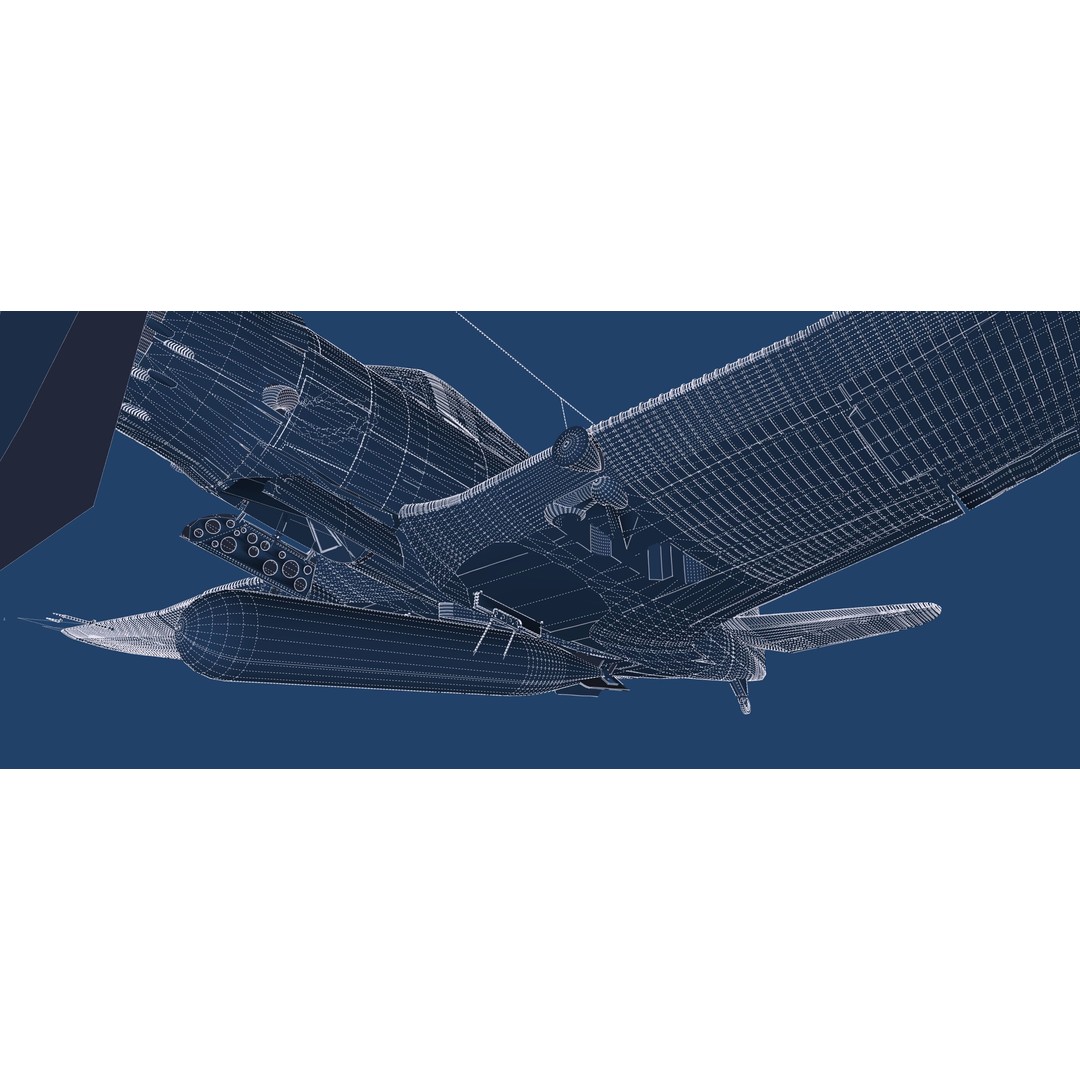 Douglas SBD Dauntless 3D Model – Textured Aircraft for Lumion - View 46