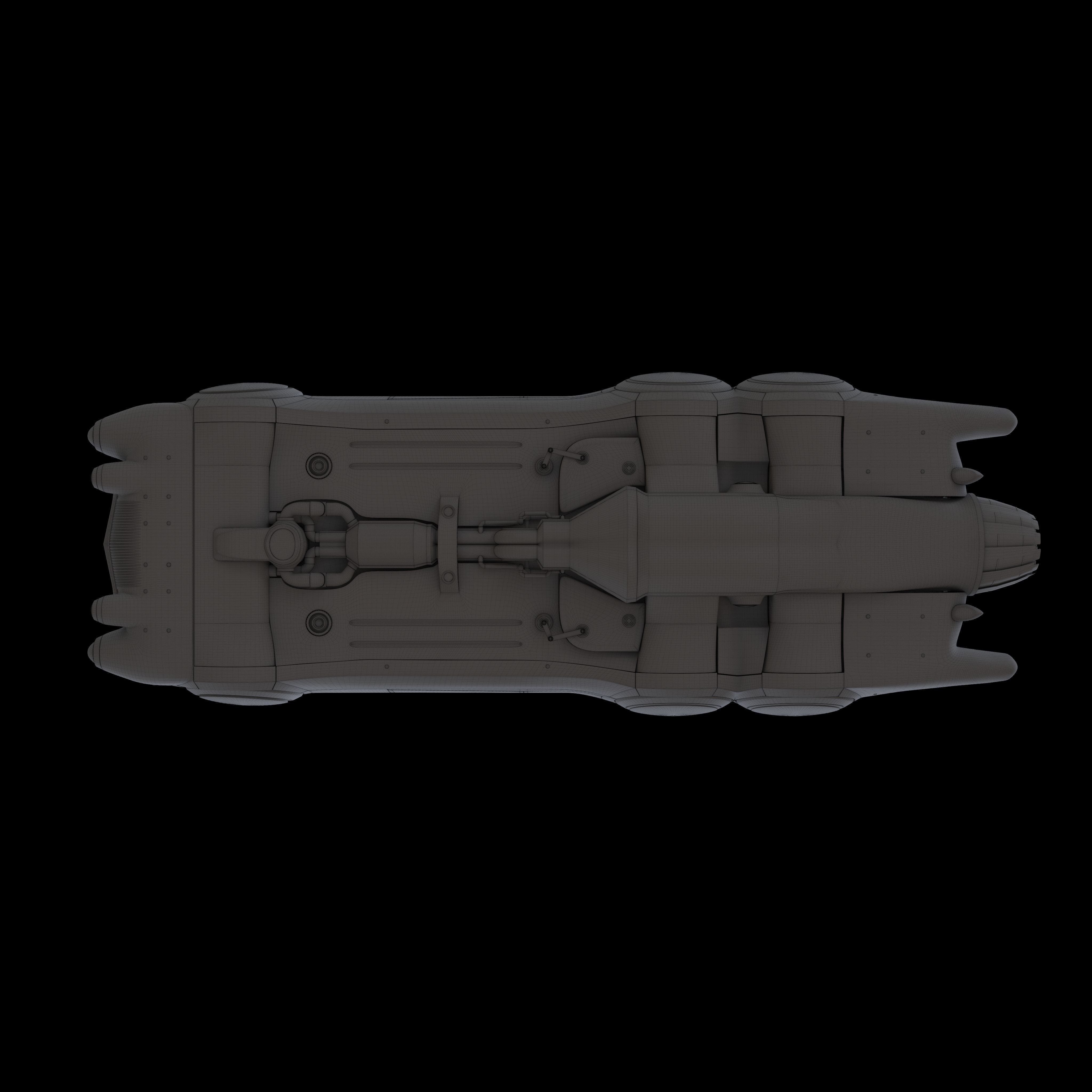 Futuristic Flying Car - PBR Game-Ready 3D Model