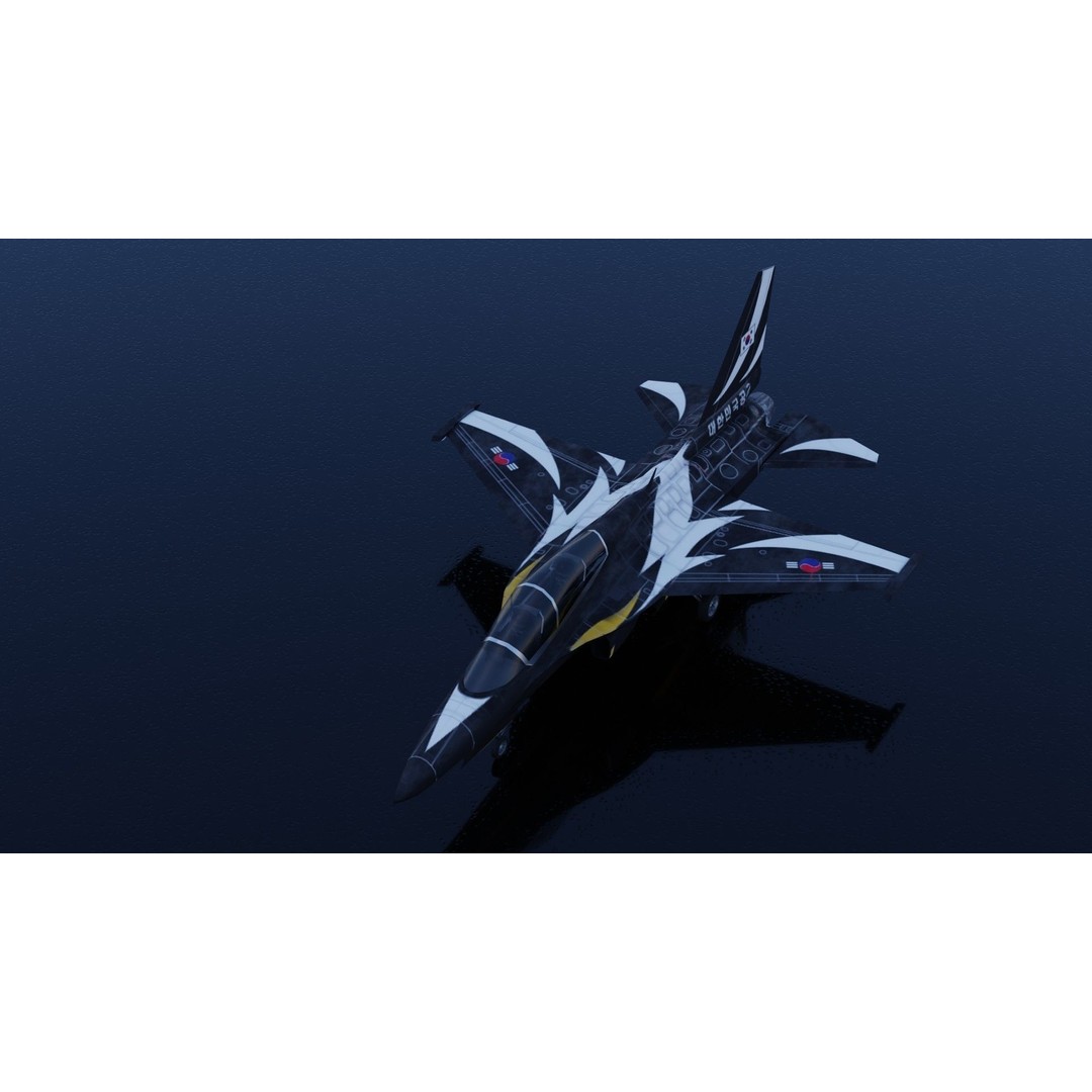 KAI FA-50 Golden Eagle 3D Model – Low Poly Rigged Fighter Jet, FBX - View 11