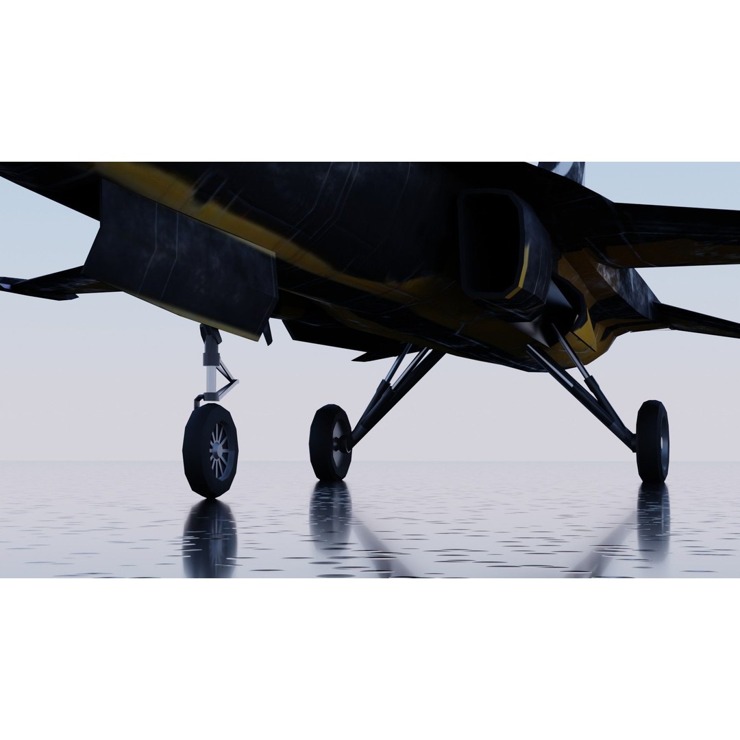 KAI FA-50 Golden Eagle 3D Model – Low Poly Rigged Fighter Jet, FBX - View 13