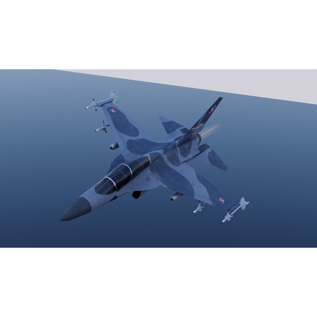 KAI FA-50 Golden Eagle 3D Model – Low Poly Rigged Fighter Jet, FBX - View 16