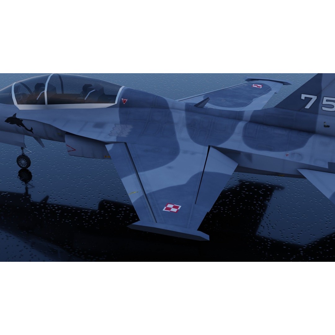 KAI FA-50 Golden Eagle 3D Model – Low Poly Rigged Fighter Jet, FBX - View 24
