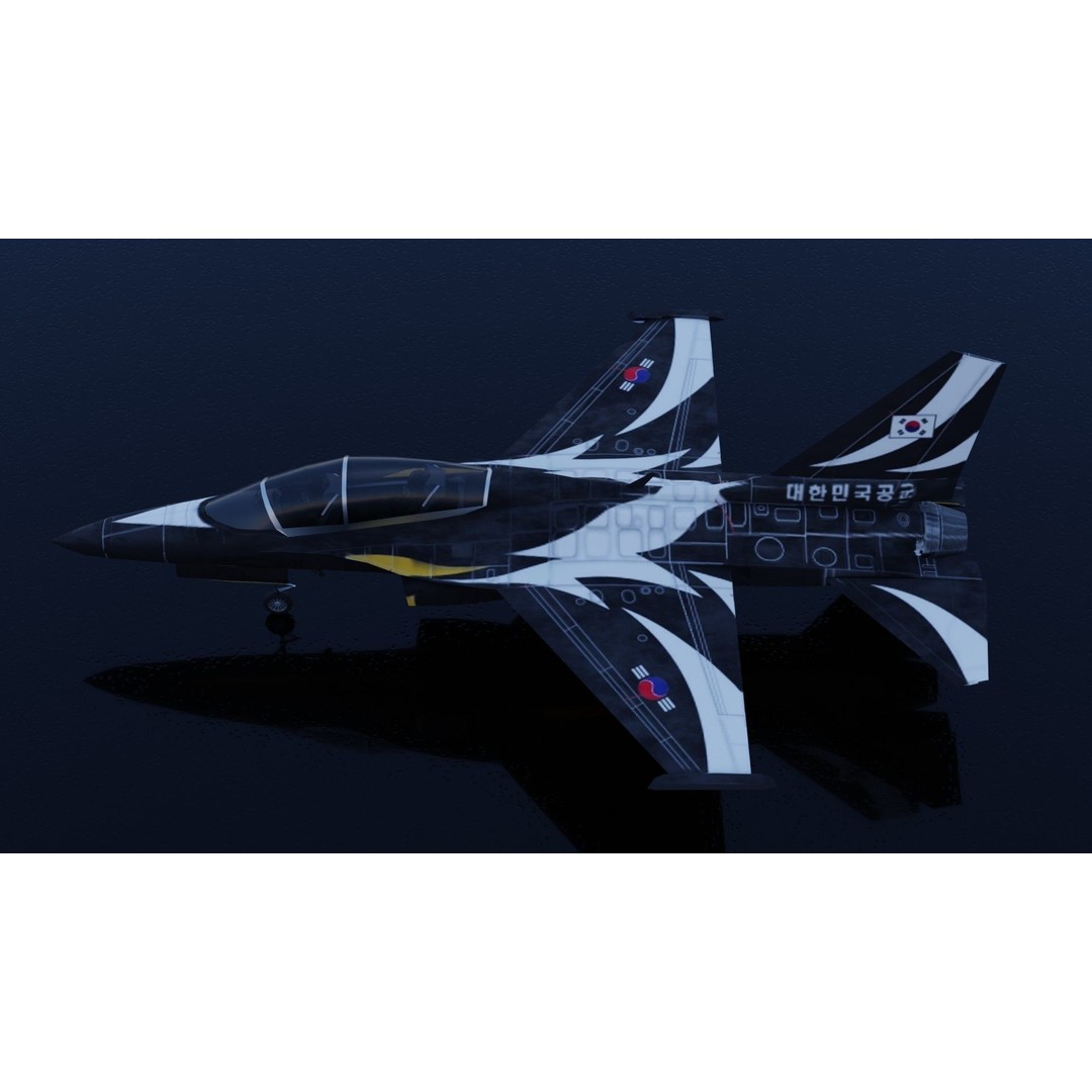 KAI FA-50 Golden Eagle 3D Model – Low Poly Rigged Fighter Jet, FBX - View 4