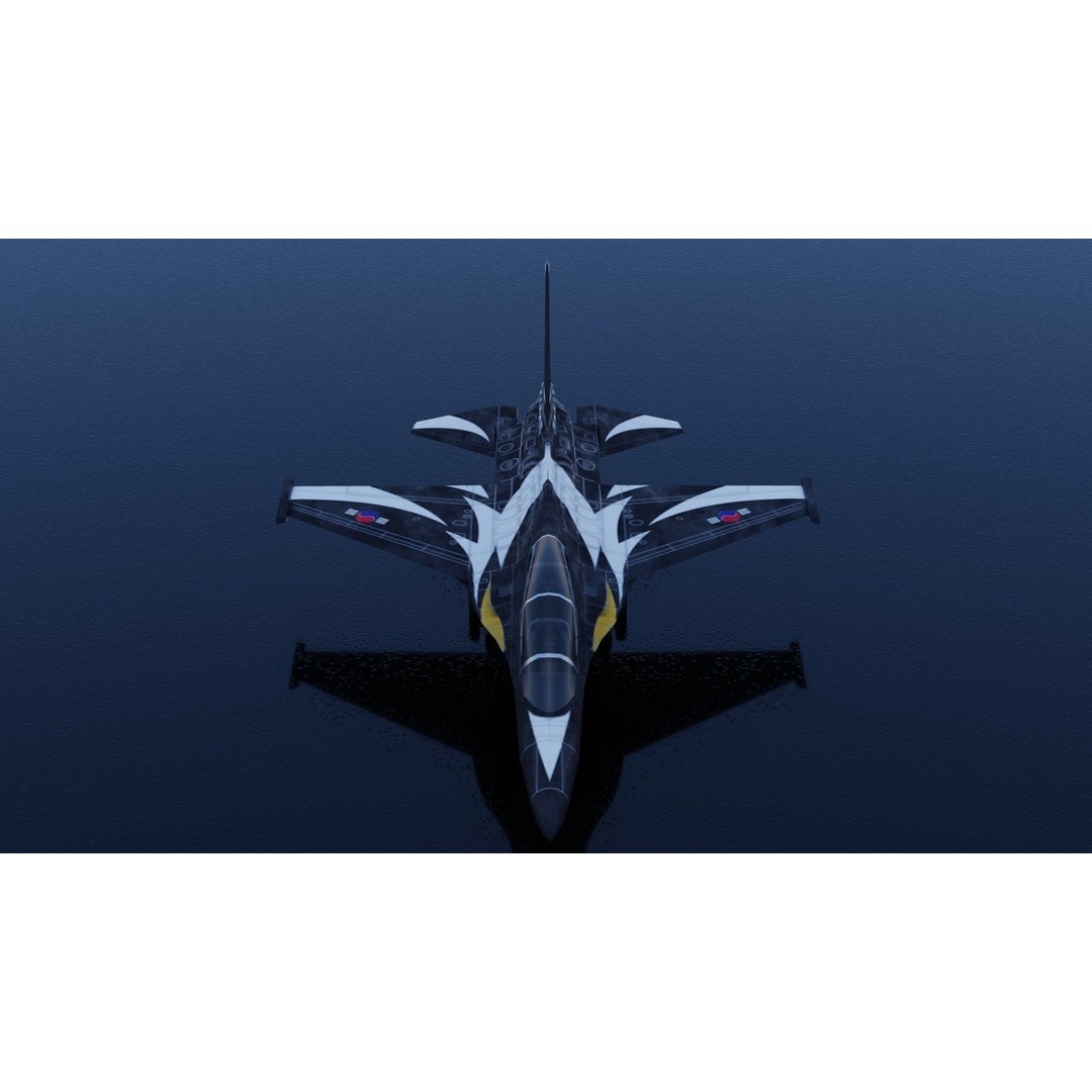 KAI FA-50 Golden Eagle 3D Model – Low Poly Rigged Fighter Jet, FBX - View 7