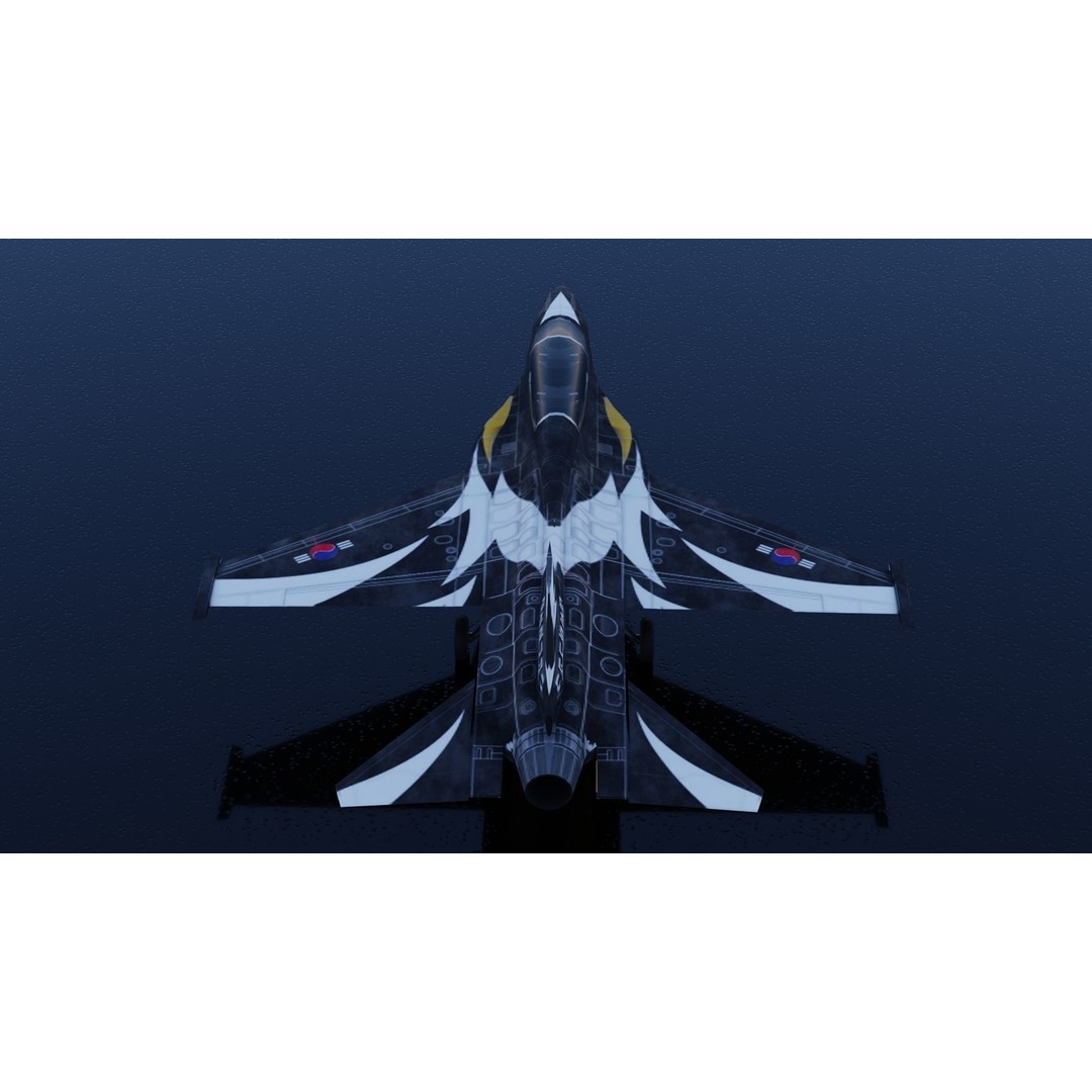 KAI FA-50 Golden Eagle 3D Model – Low Poly Rigged Fighter Jet, FBX - View 8