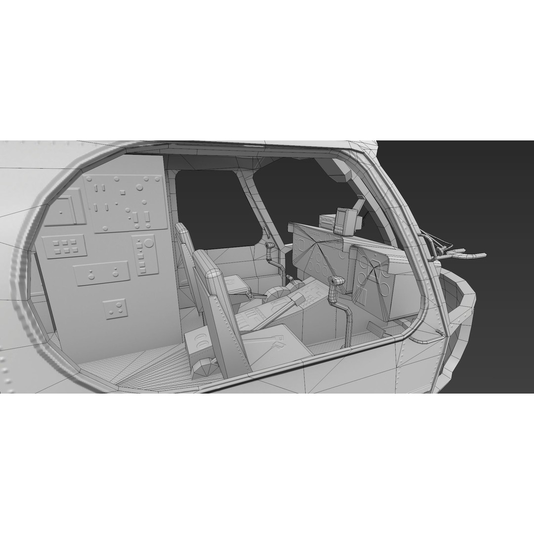 KA27 Helicopter 3D Model – Low Poly Game Asset, FBX, PBR Textures - View 12