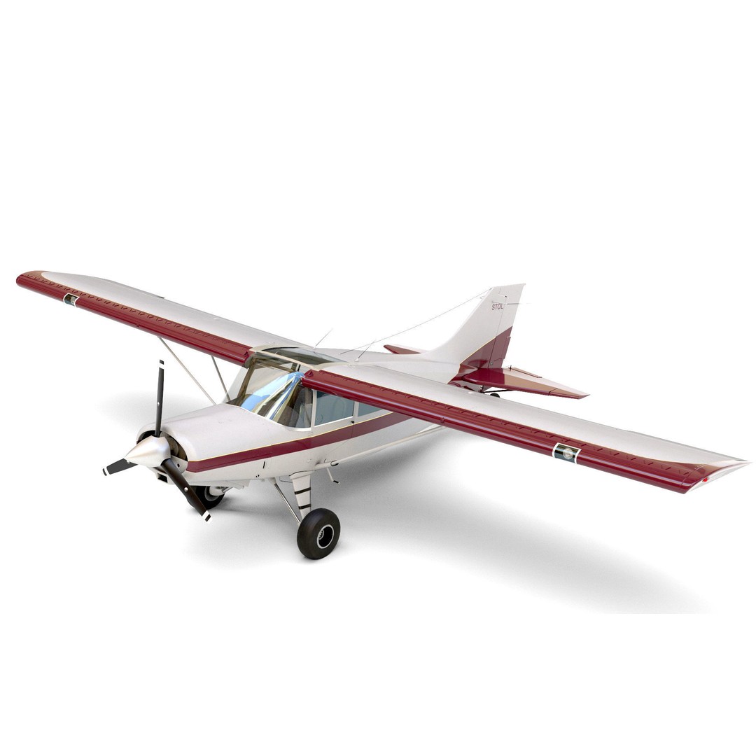 Maule M-7-235 3D Model – Detailed Aircraft with Interior, FBX, Blender - View 12