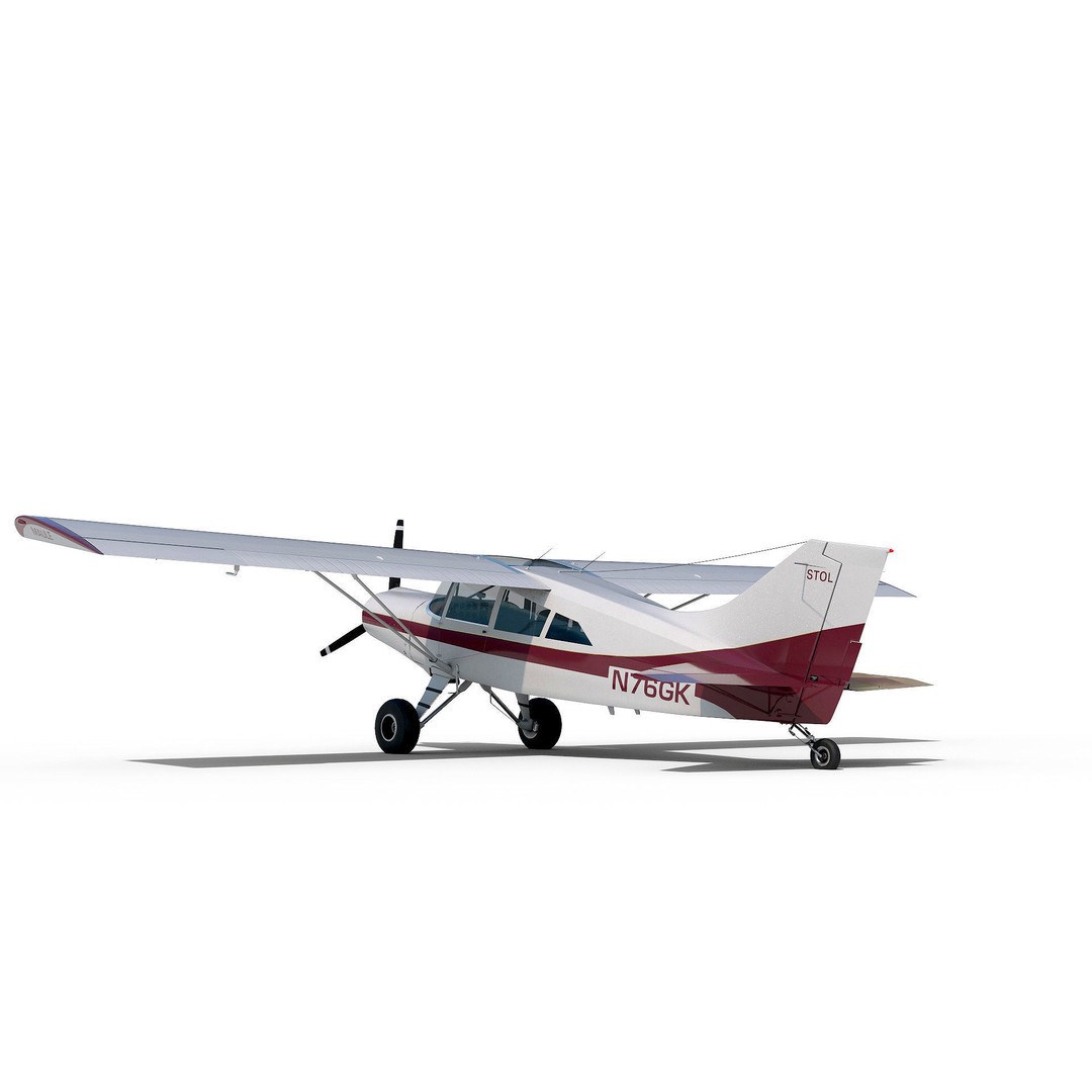 Maule M-7-235 3D Model – Detailed Aircraft with Interior, FBX, Blender - View 13
