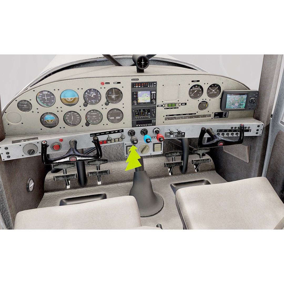 Maule M-7-235 3D Model – Detailed Aircraft with Interior, FBX, Blender - View 22