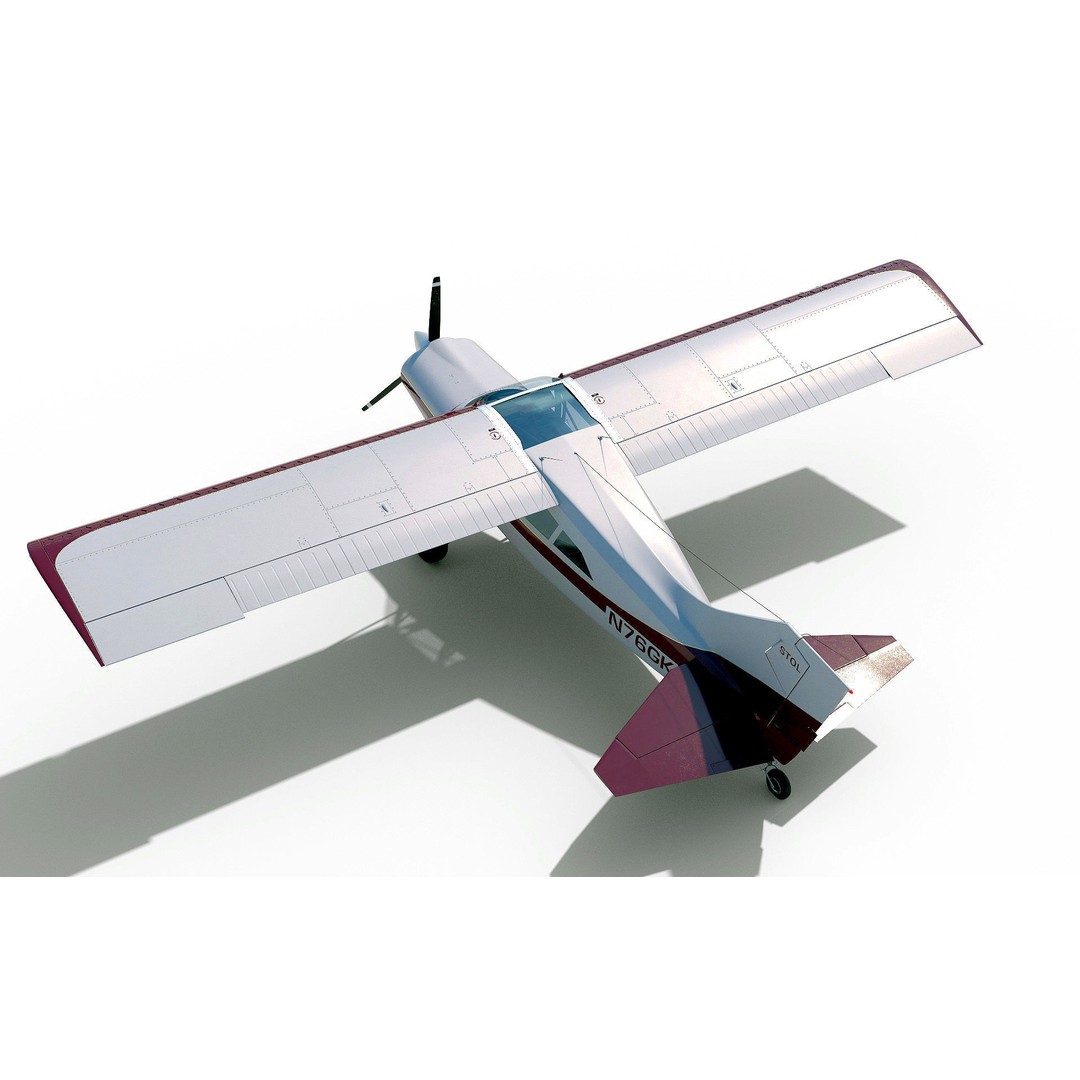 Maule M-7-235 3D Model – Detailed Aircraft with Interior, FBX, Blender - View 25