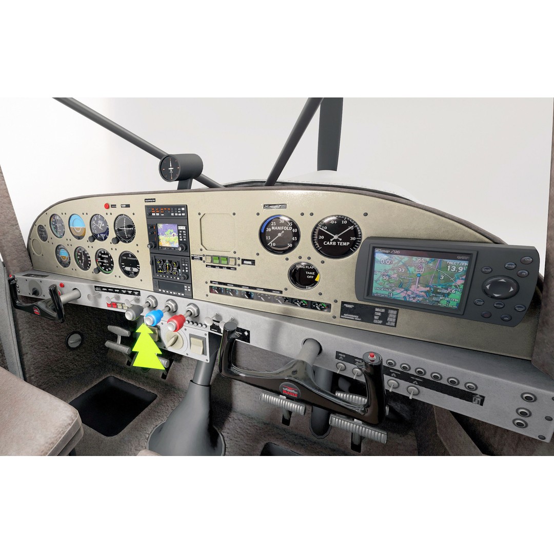 Maule M-7-235 3D Model – Detailed Aircraft with Interior, FBX, Blender - View 4