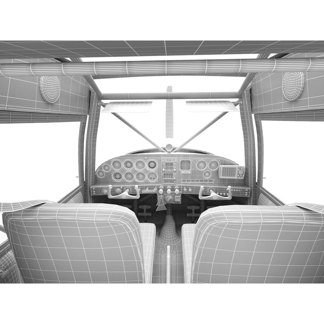 Maule M-7-235 3D Model – Detailed Aircraft with Interior, FBX, Blender - View 7