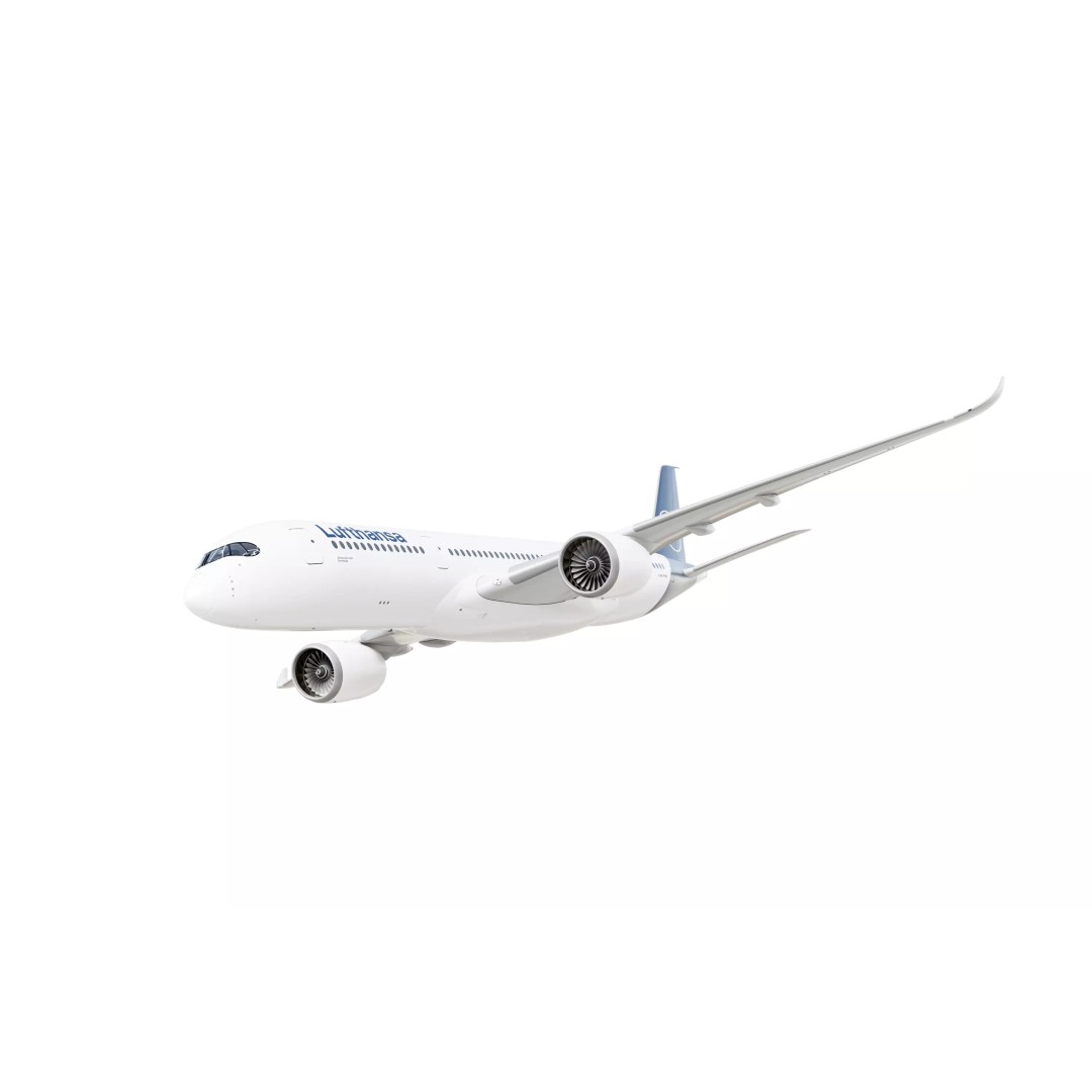 Airbus A350-900 3D Model – Lufthansa Livery, Blender, Game Ready