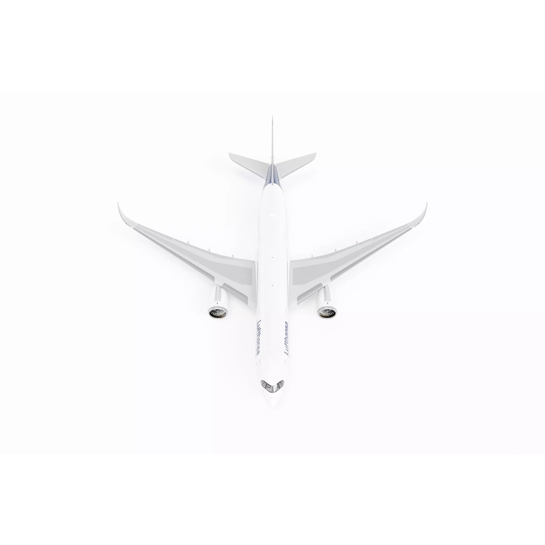 Airbus A350-900 3D Model – Lufthansa Livery, Blender, Game Ready - View 7