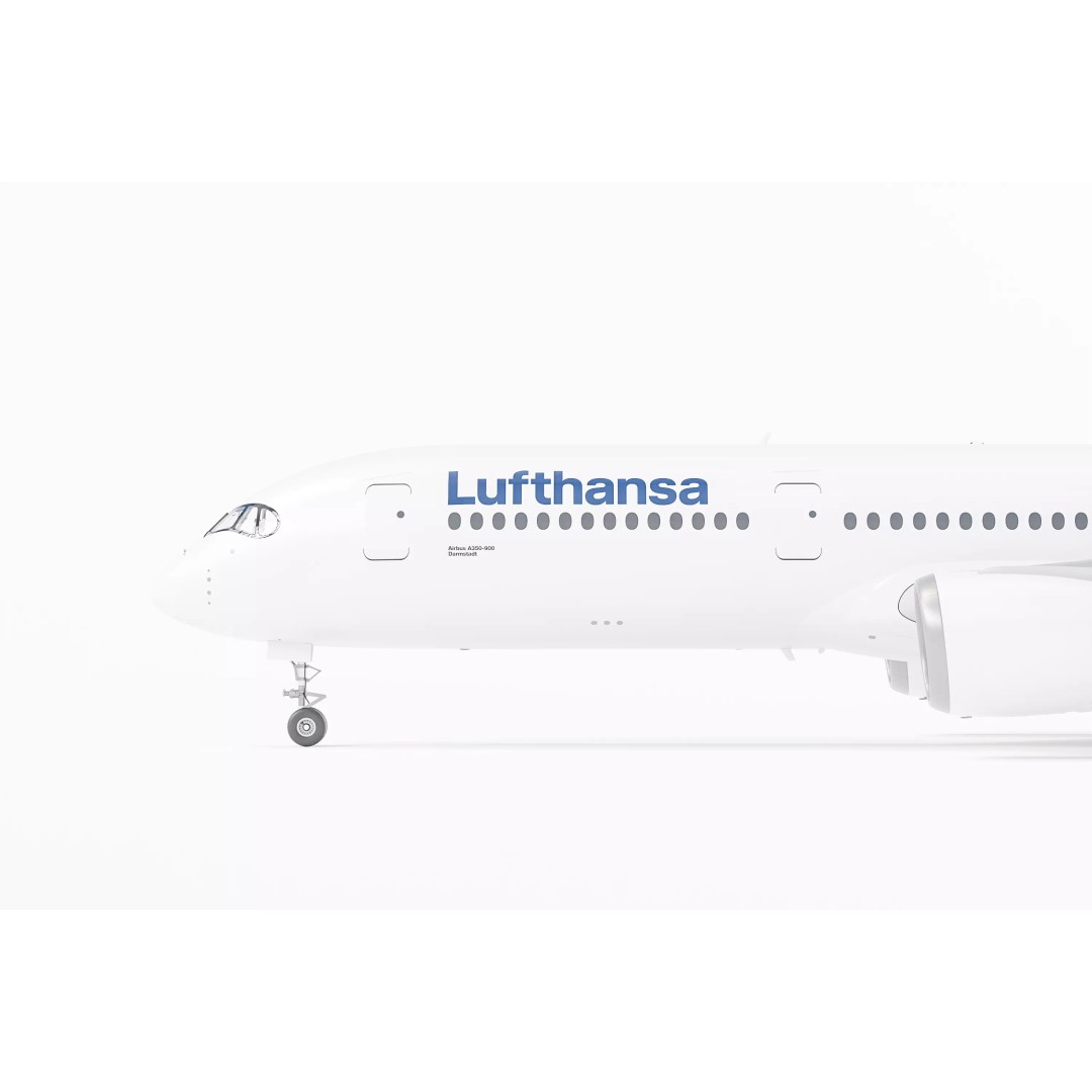 Airbus A350-900 3D Model – Lufthansa Livery, Blender, Game Ready - View 8