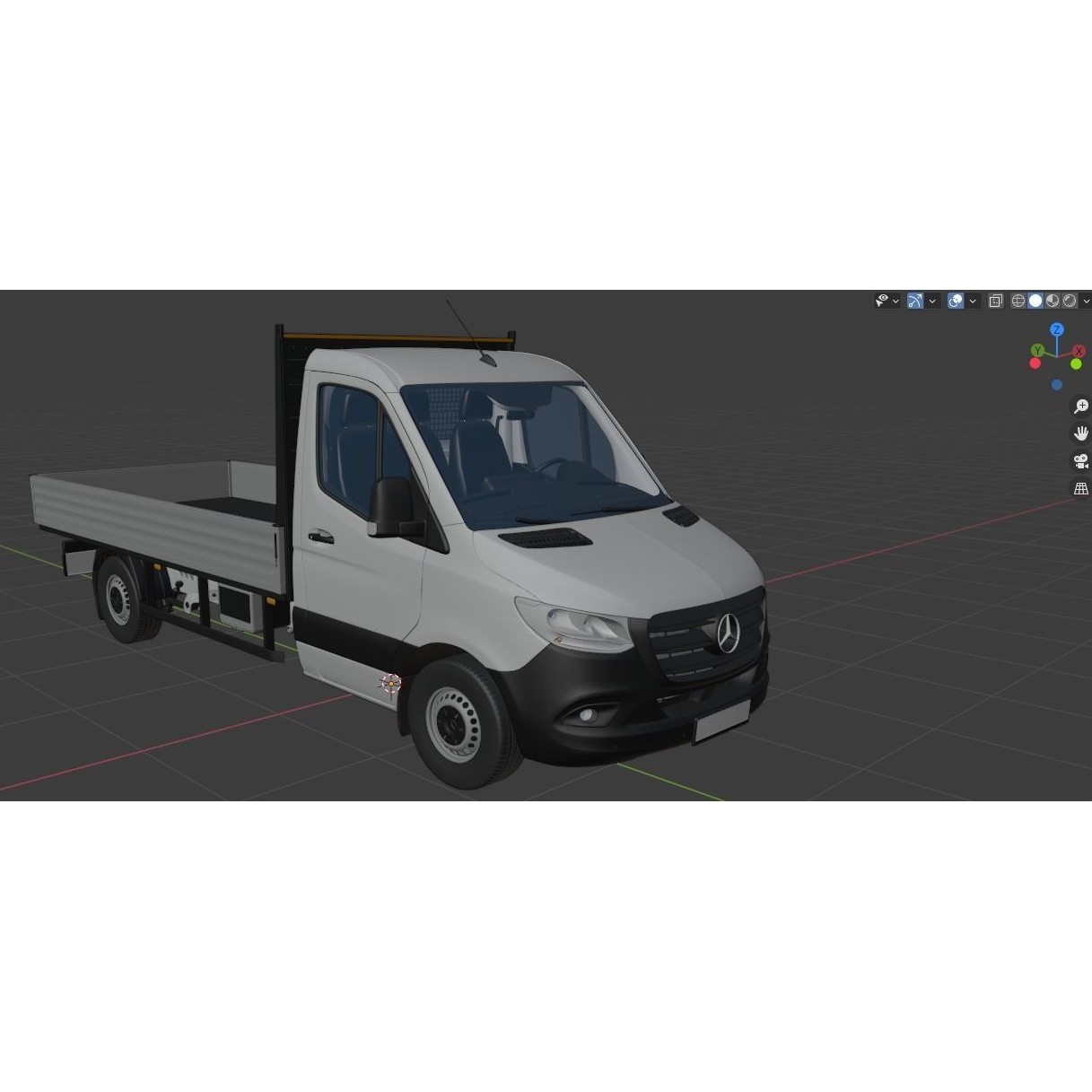Mercedes-Benz Sprinter Chassis Cab L2 - Game-Ready 3D Model
