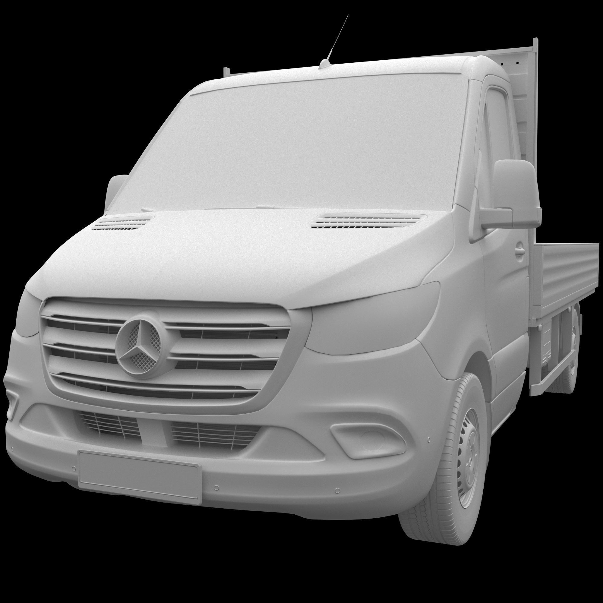 Mercedes-Benz Sprinter Chassis Cab L2 - Game-Ready 3D Model - View 14