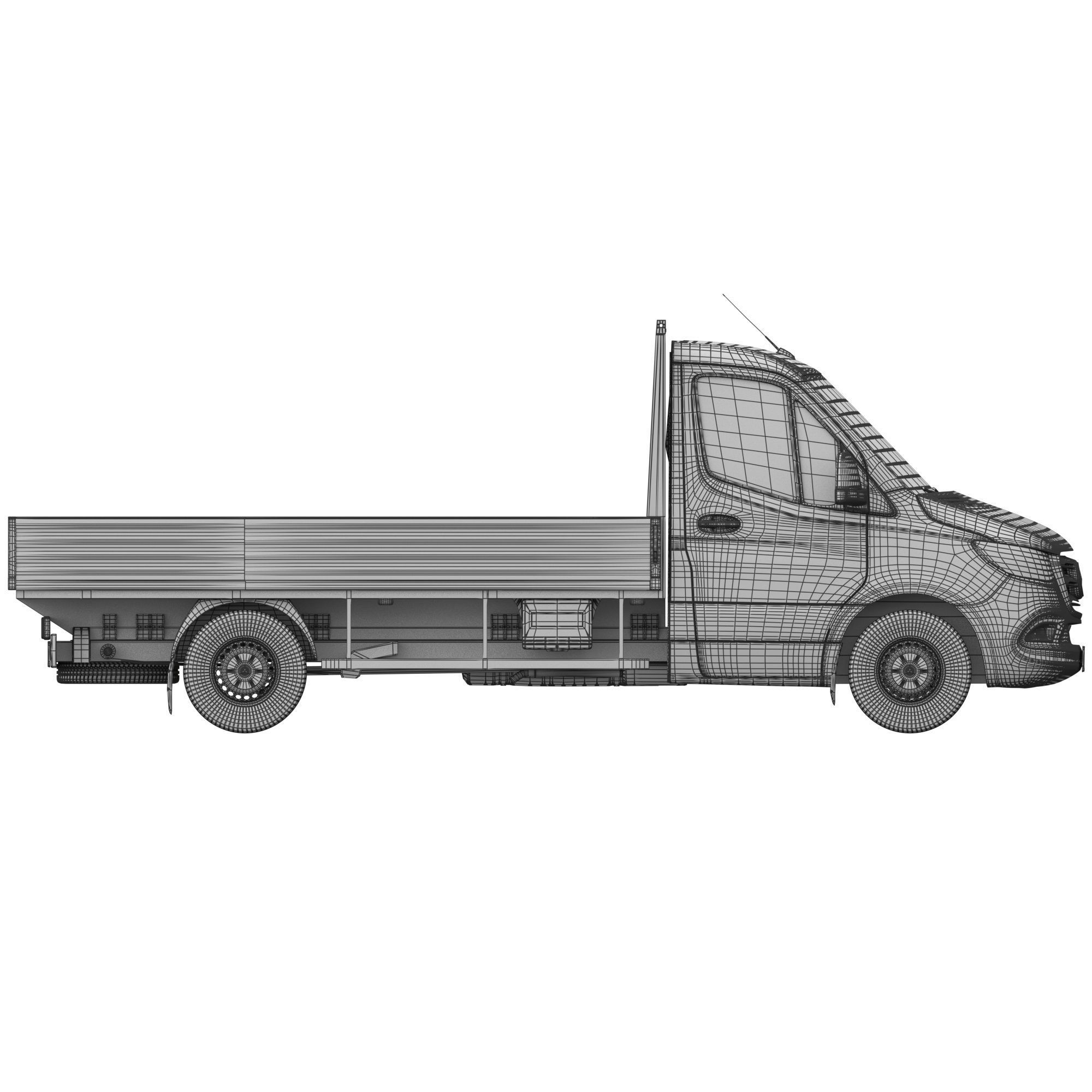 Mercedes-Benz Sprinter Chassis Cab L2 - Game-Ready 3D Model - View 19