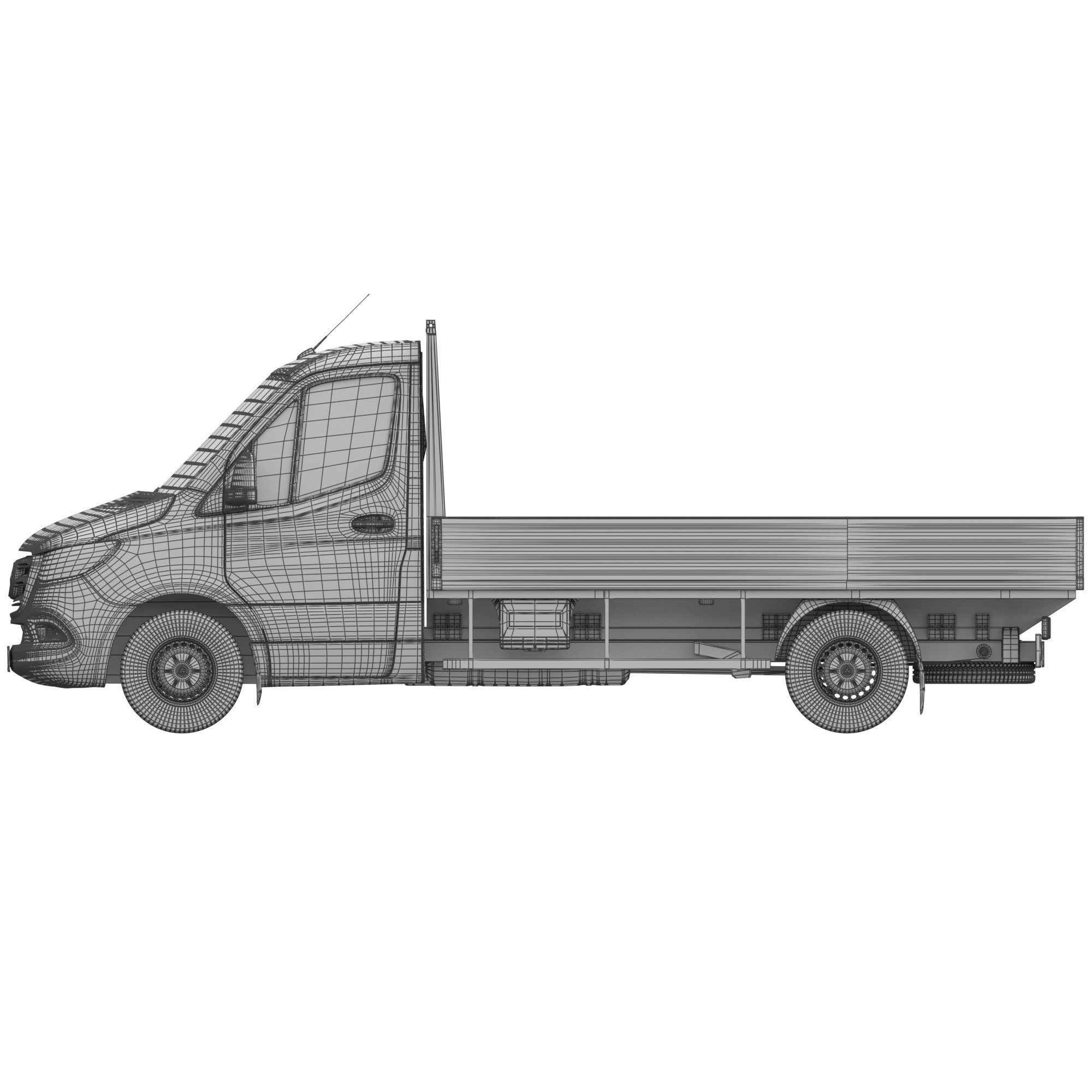 Mercedes-Benz Sprinter Chassis Cab L2 - Game-Ready 3D Model - View 21