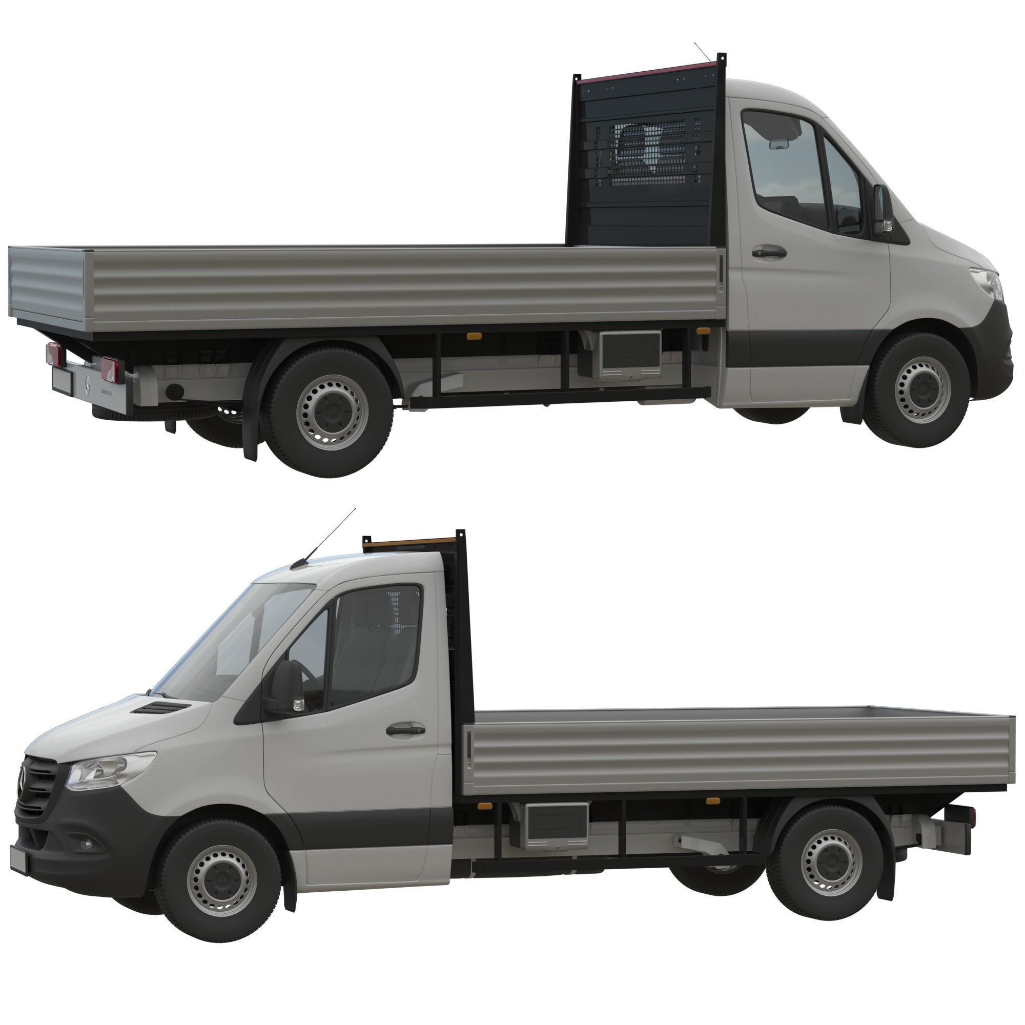 Mercedes-Benz Sprinter Chassis Cab L2 - Game-Ready 3D Model - View 22