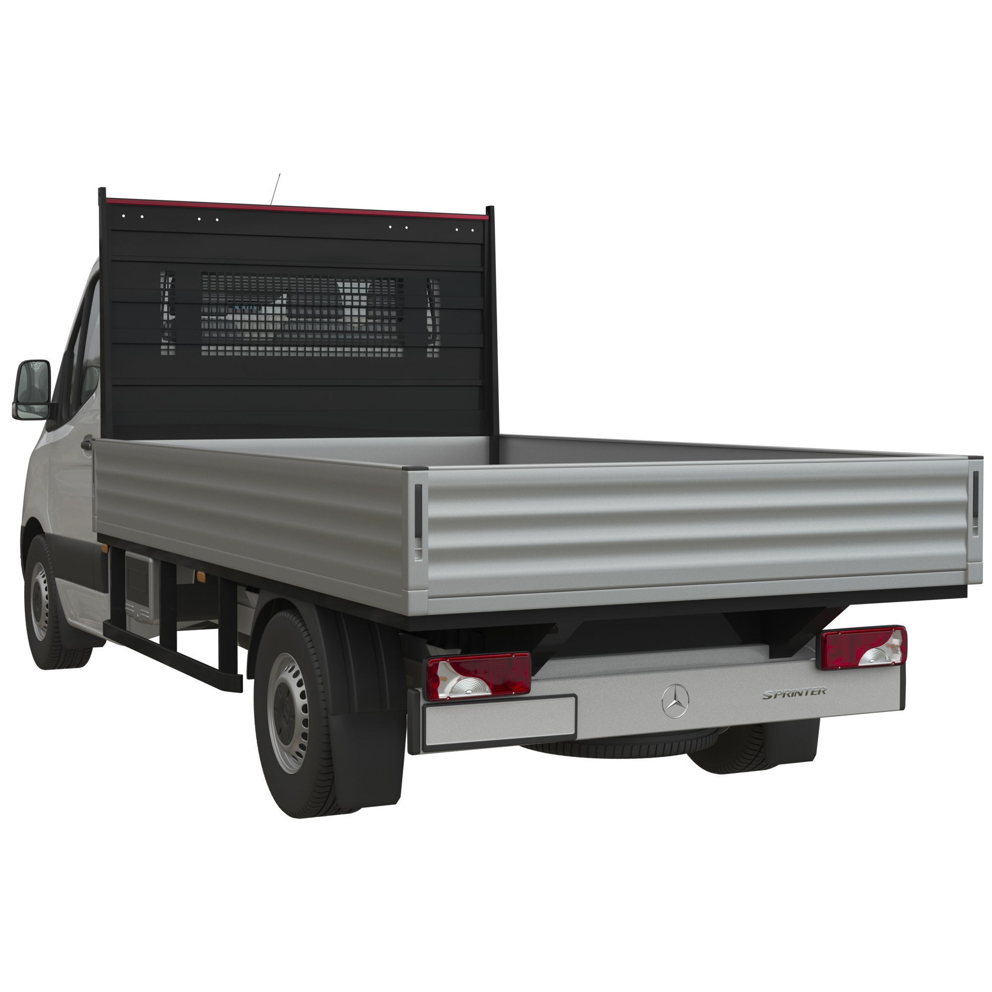 Mercedes-Benz Sprinter Chassis Cab L2 - Game-Ready 3D Model - View 6