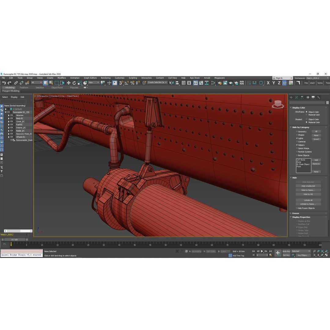Eurocopter EC 725 3D Model – High Detail Helicopter, Rigged, Vray - View 102