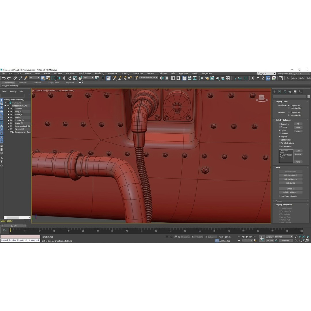 Eurocopter EC 725 3D Model – High Detail Helicopter, Rigged, Vray - View 103