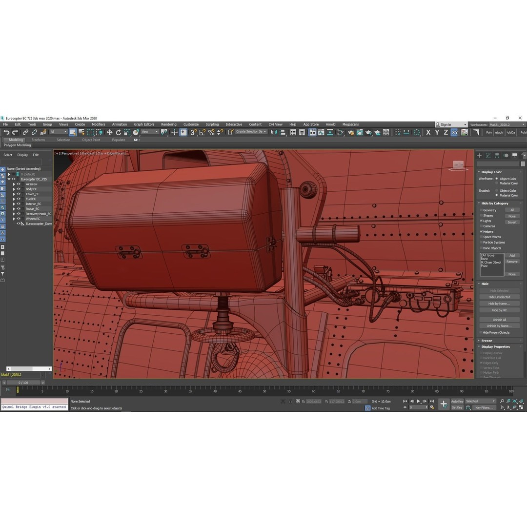 Eurocopter EC 725 3D Model – High Detail Helicopter, Rigged, Vray - View 105